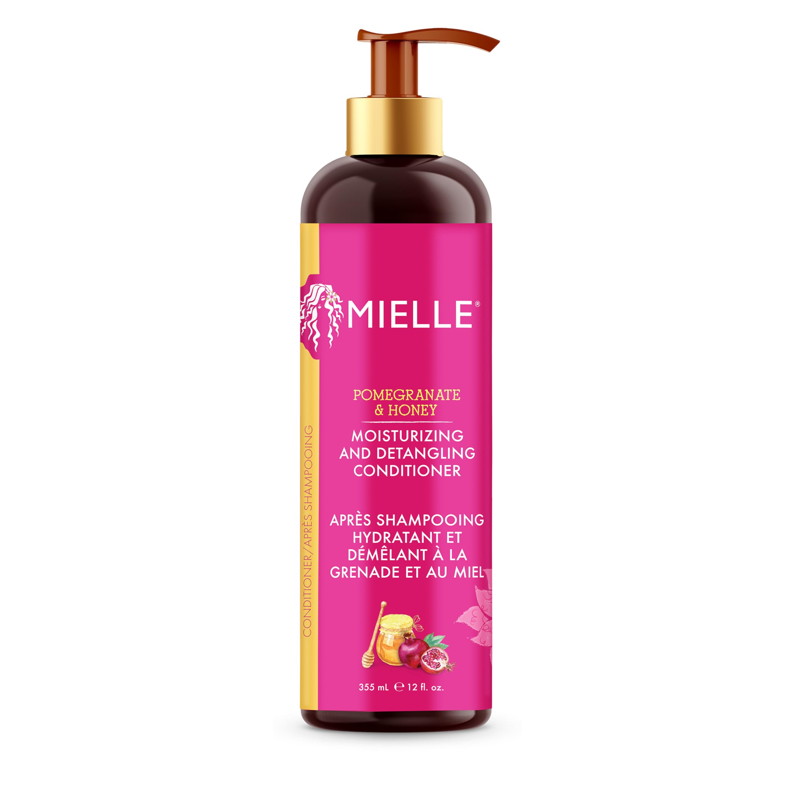 Mielle Pomegranate & Honey Detangling Conditioner for Curly Hair - Deep Moisture