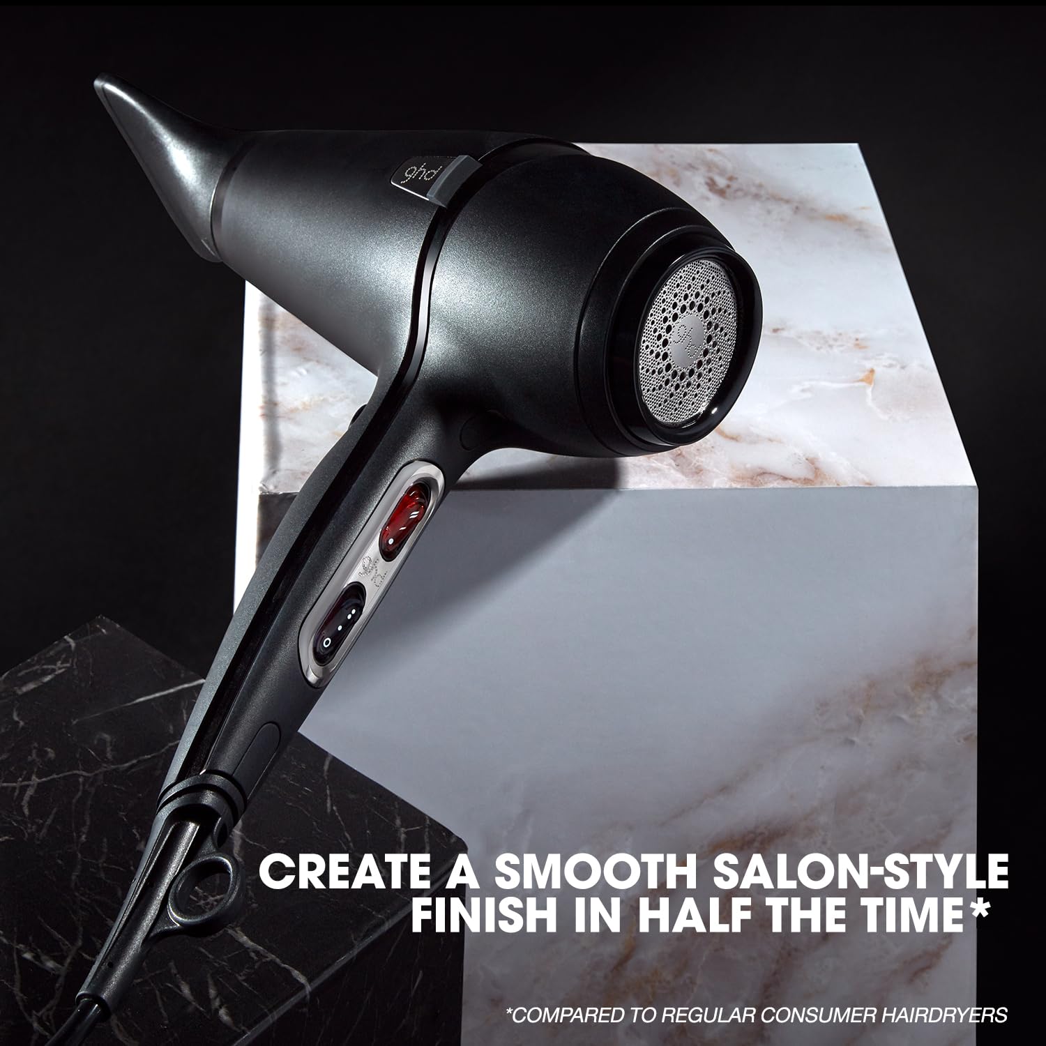 ghd Air Kit Hair Dryer with Diffuser, Ceramic Radial Brush, Concentrator Nozzle and Clips - Salon-Finish 7