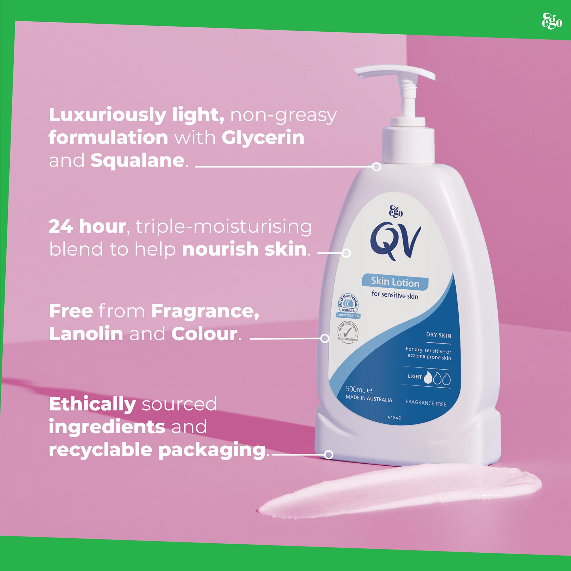 QV Hautlotion 500 ml, 24-Stunden-Feuchtigkeitslotion für den Körper, pH-neutral, geeignet bei Ekzemen und trockener Haut 5
