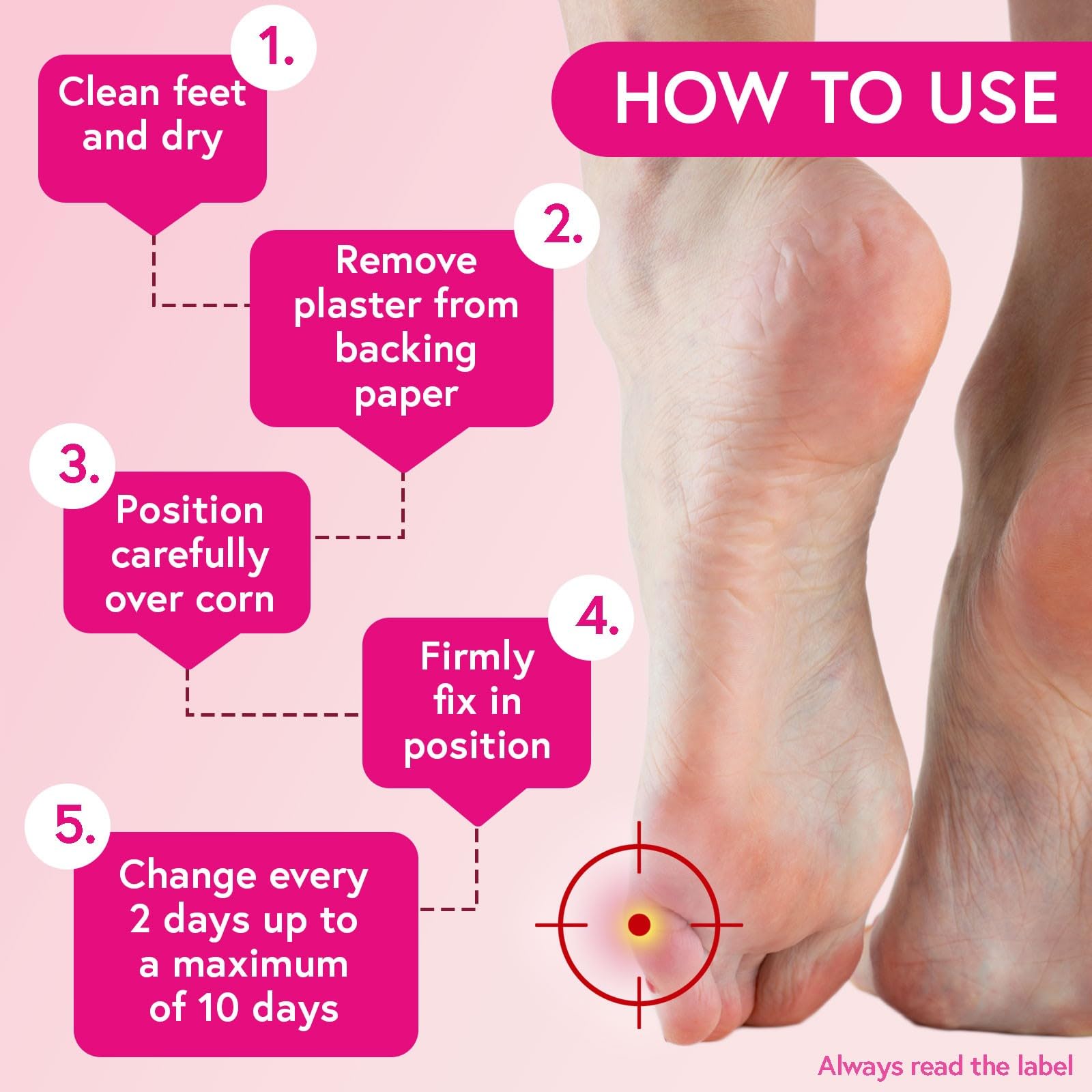 Carnation Footcare Corn Caps x 10 Medicated Treatment for Corn Removal 4