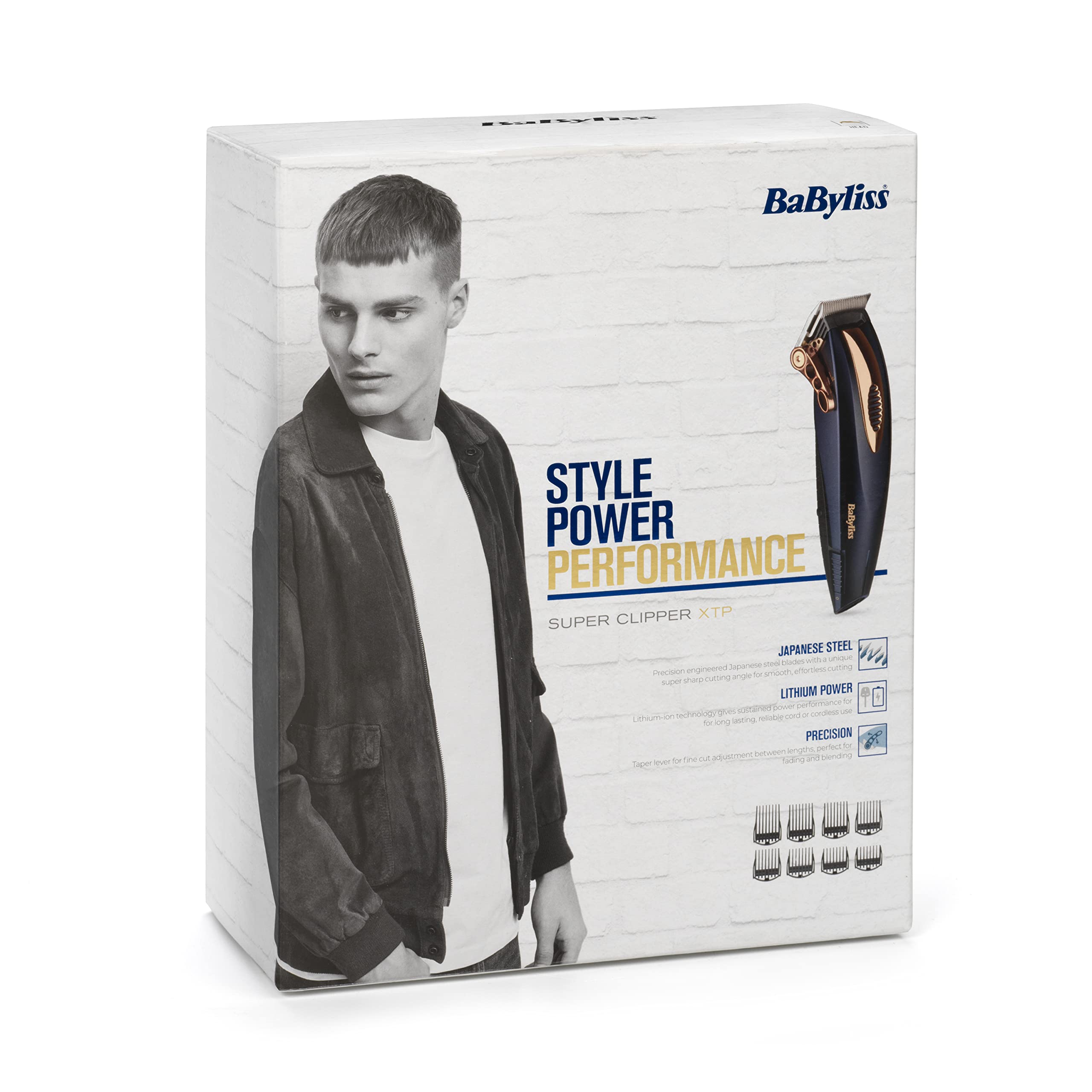 BaByliss XTP Super Clipper: Professional Grade Corded/Cordless Hair Clippers with Japanese Steel Blades 9