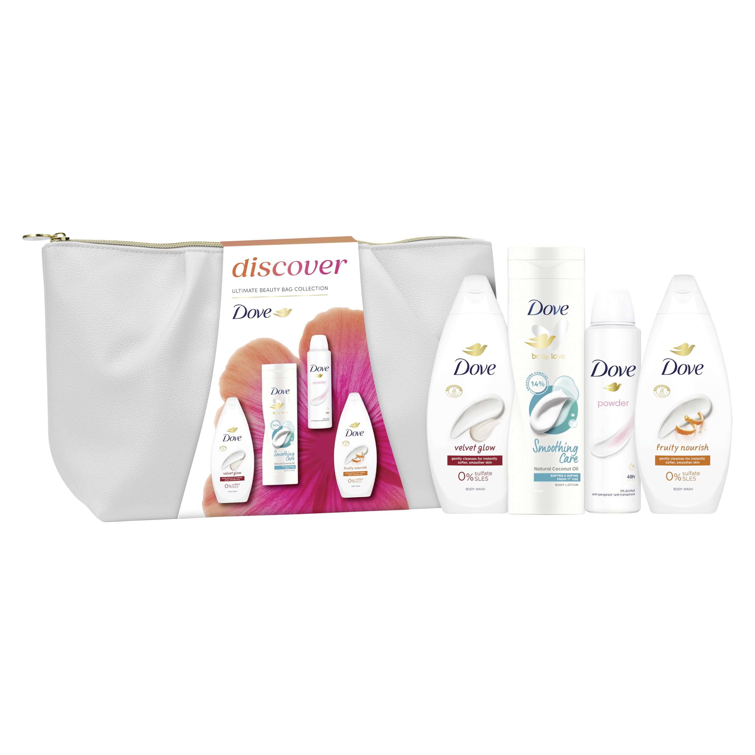 Dove Ultimate Beauty Bag Collection Gift Set with Body Washes and Deodorant
