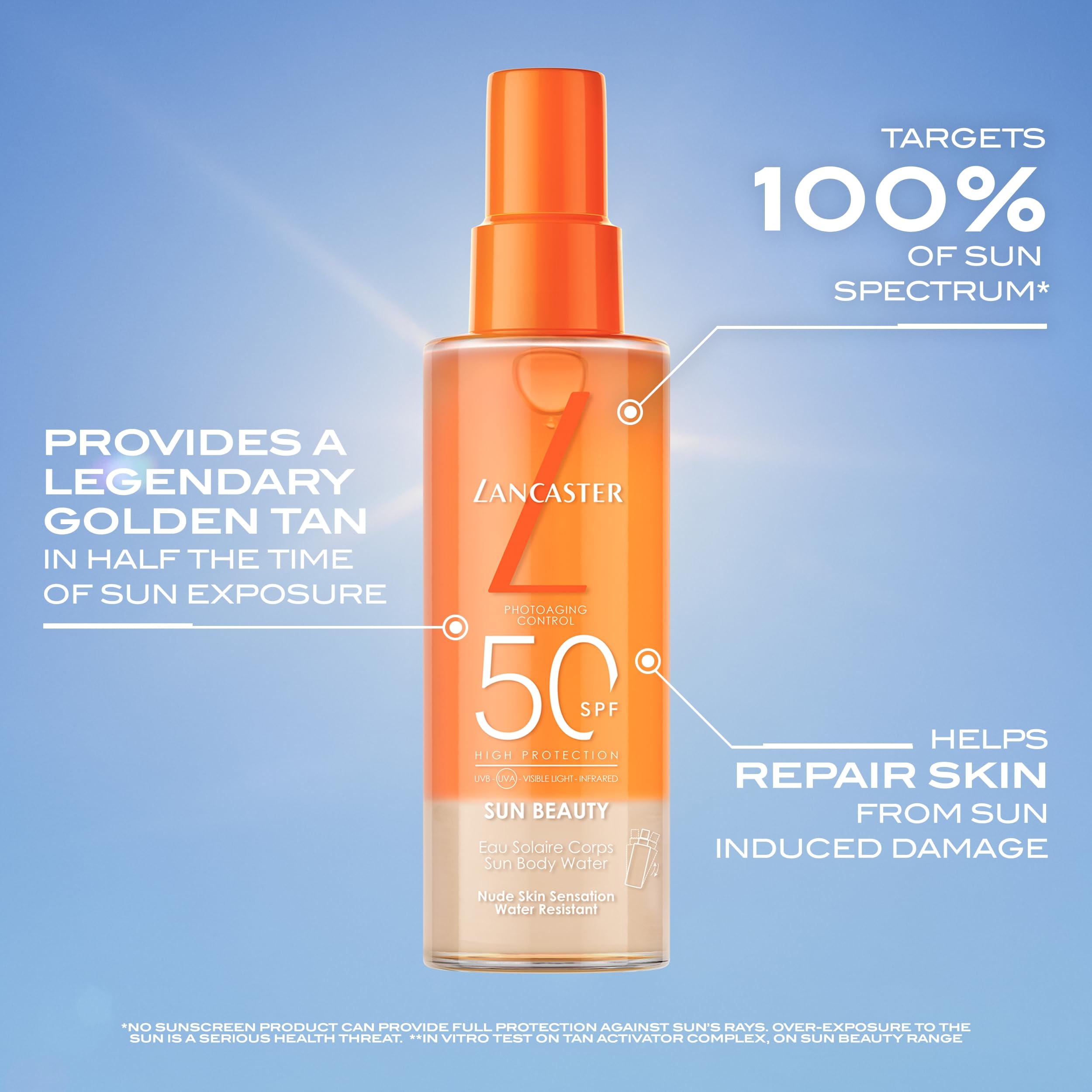 Lancaster Sun Beauty Body Water SPF30 100ml - Photoaging Control & Golden Tan Activator