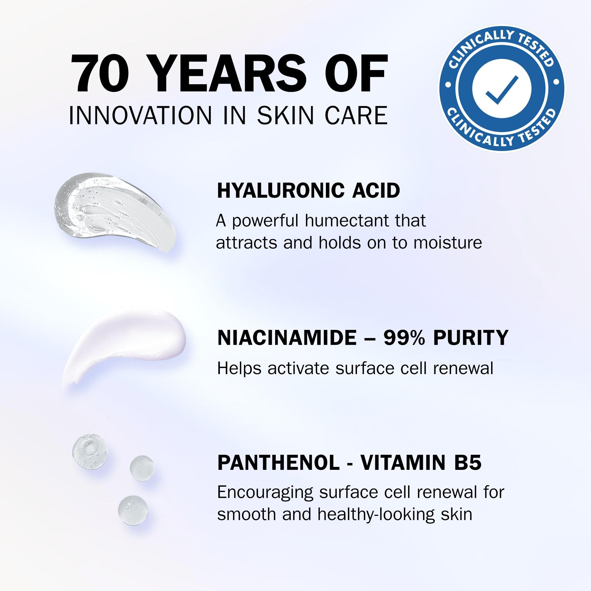 Olay Hyaluronic Acid Eye Cream with 99% Purity Niacinamide and Vitamin B5 4