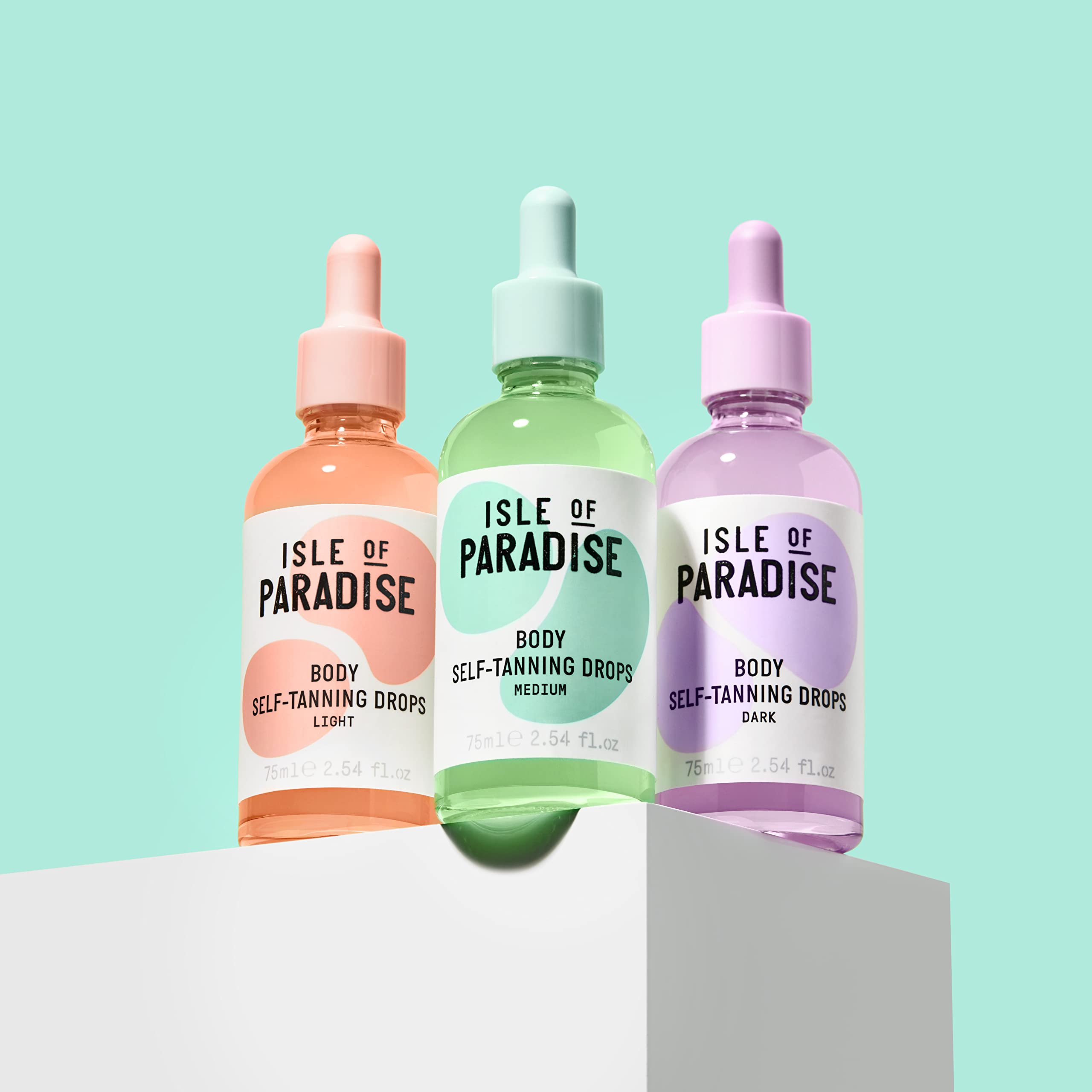 Isle of Paradise Violet Self-Tanning Body Drops for Tan to Dark Skin Tones, 75ml 5