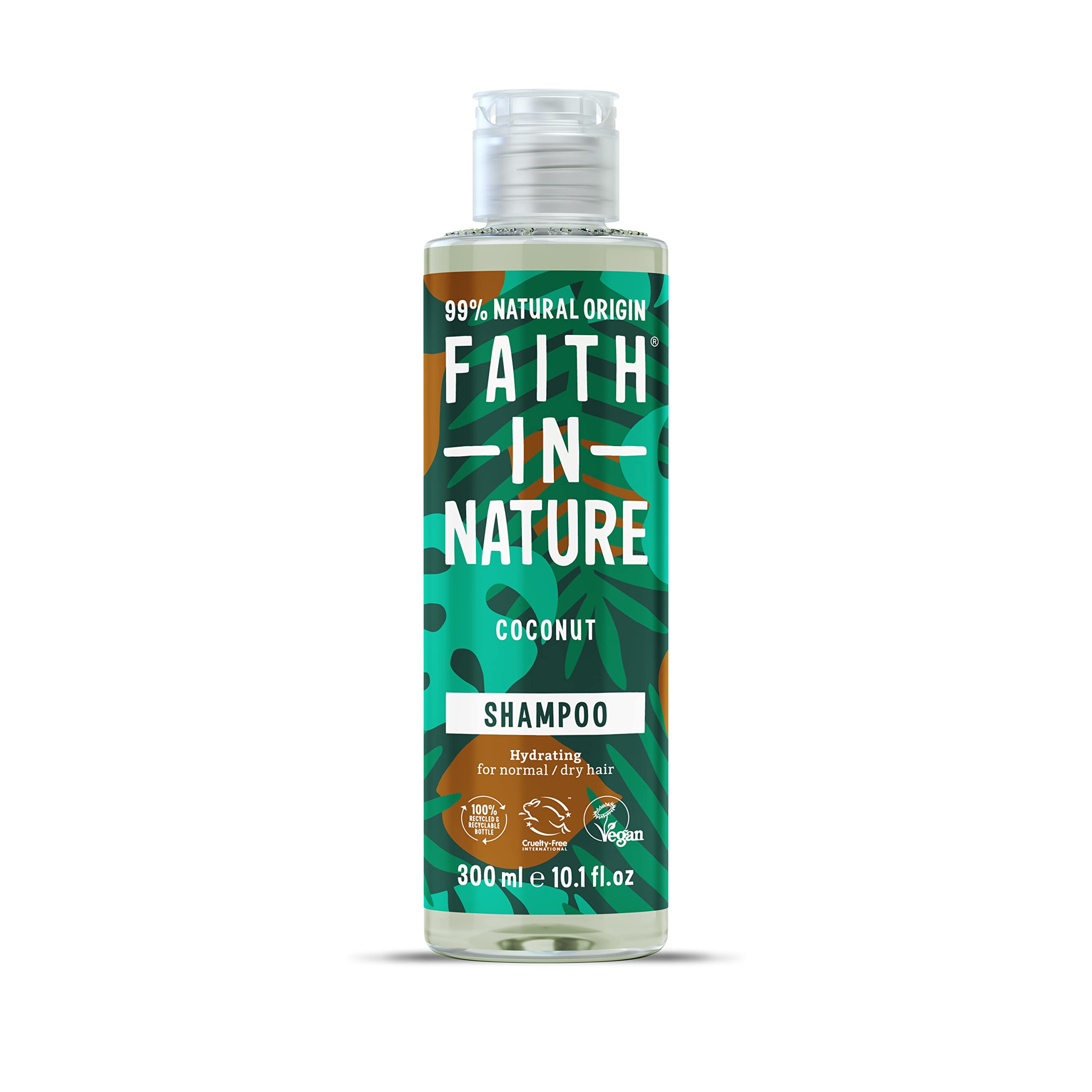 Faith In Nature Natural Coconut Shampoo 300ml - Hydrating, Vegan & Cruelty-Free