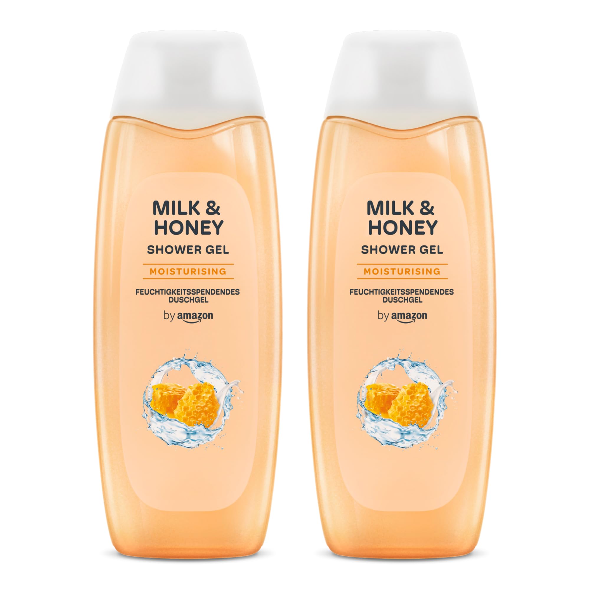 by Amazon Milk & Honey Caring and Moisturising Shower Gel, 2 x 500ml Twin Pack
