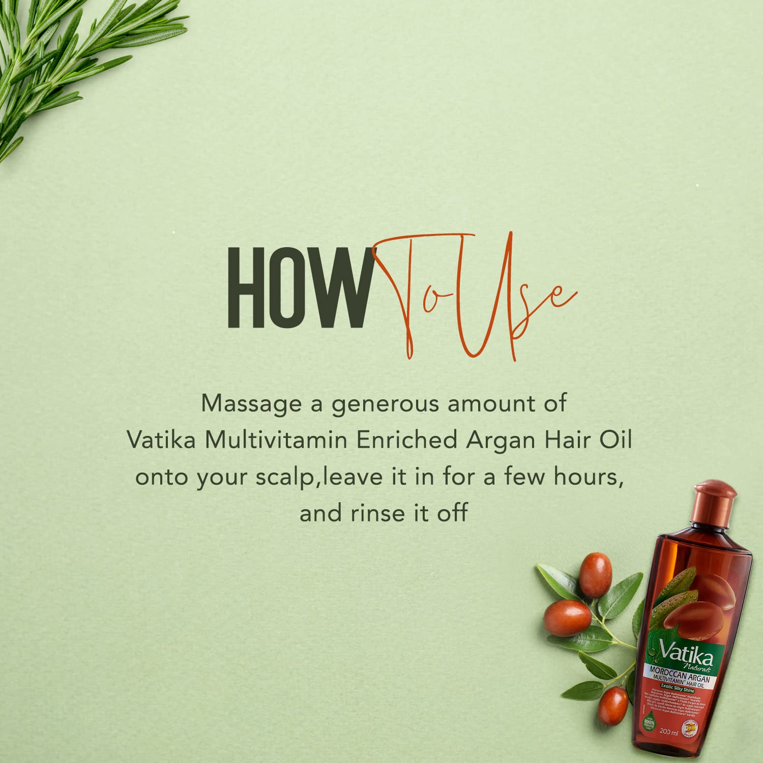 Dabur Vatika Naturals Enriched Hair Oil with Exotic Moroccan Argan Oil, 200 ml 6