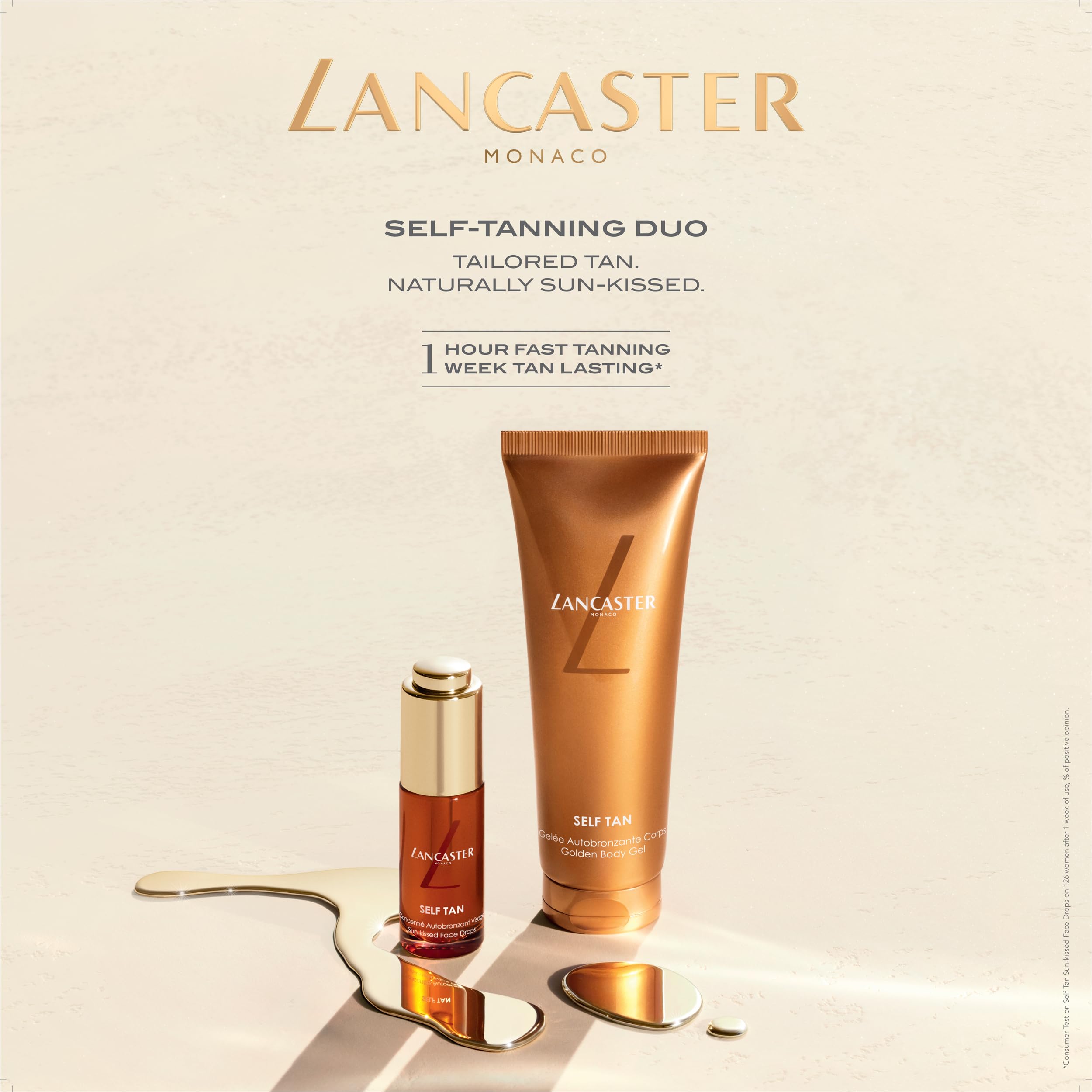 Lancaster Self Tan Golden Body Gel 125ml for a Natural Summer Tan 8