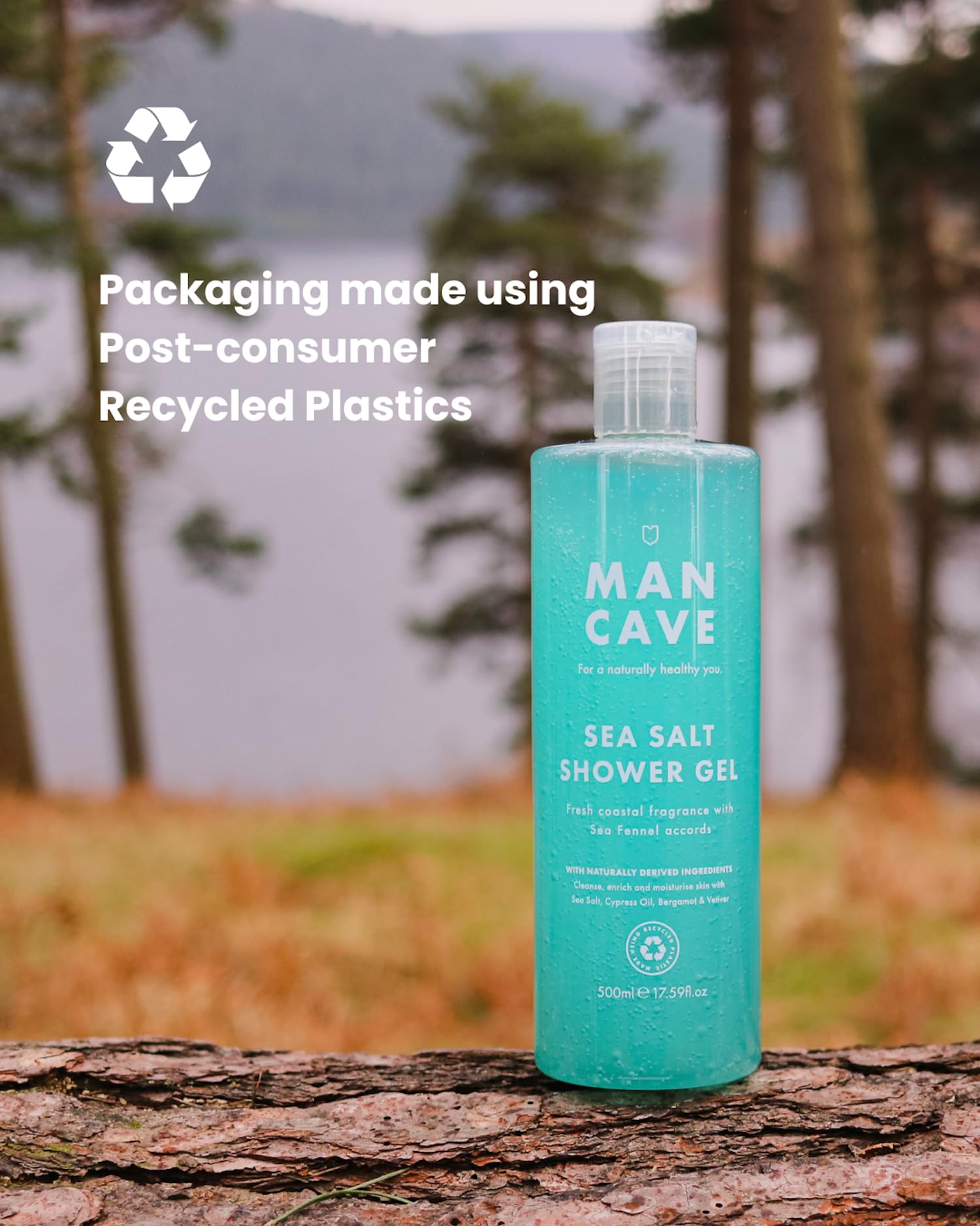 ManCave Sea Salt Shower Gel for Men with Sea Fennel and Cypress - Coastal Aroma 7