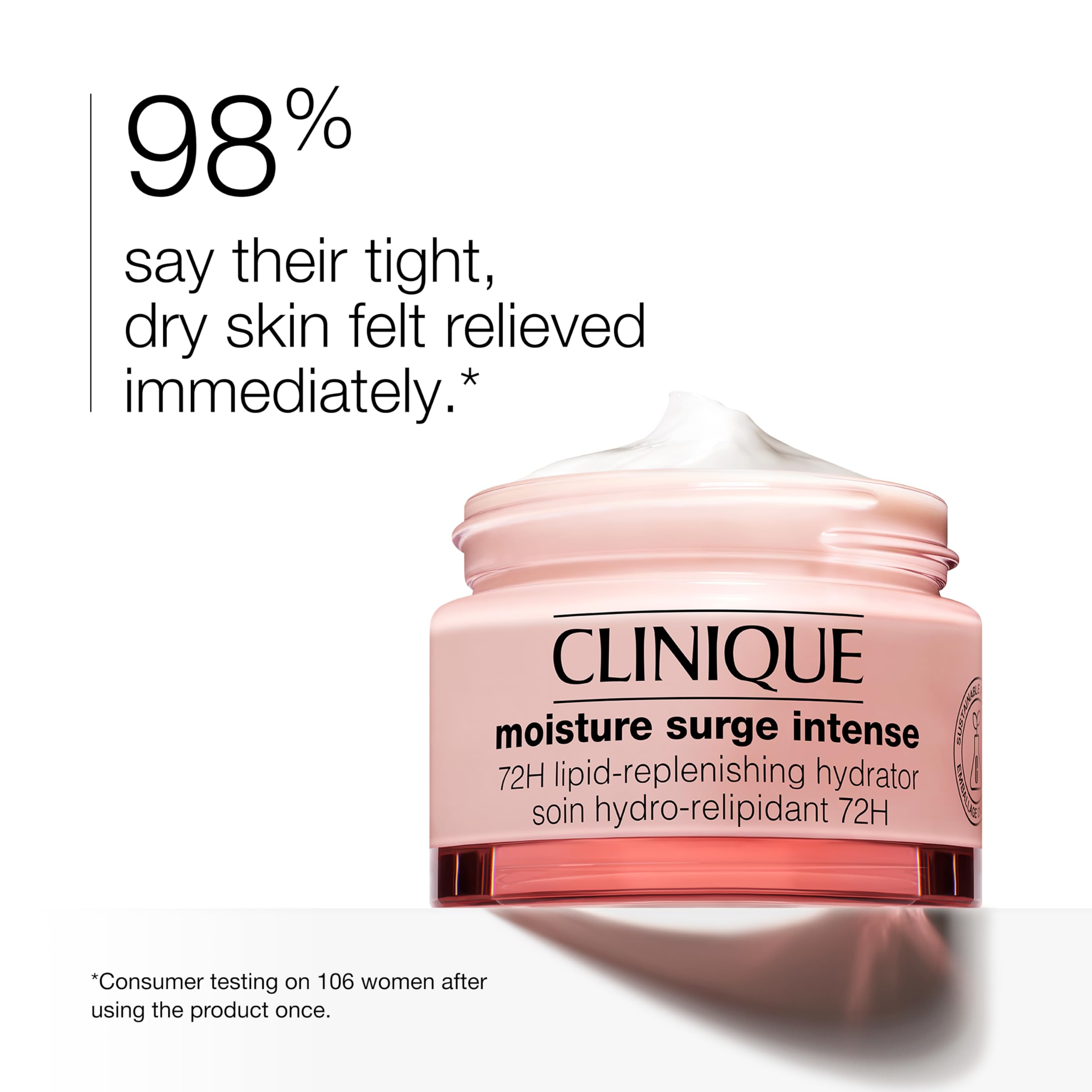 Clinique Moisture Surge Intense 72H Lipid-Replenishing Hydrator with Hyaluronic Acid, Aloe Water + Cica