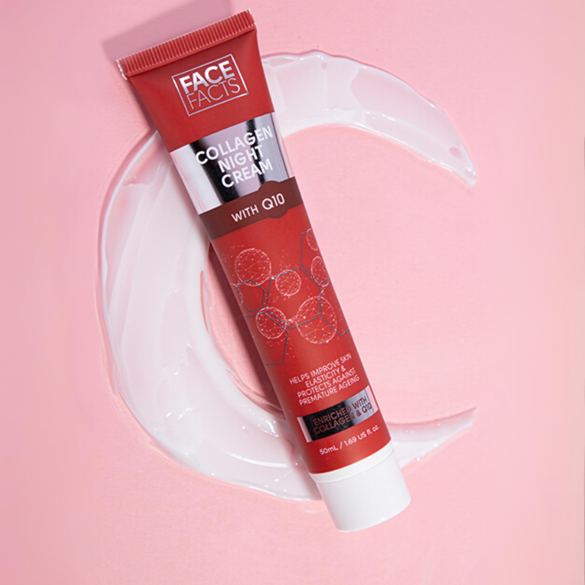 Face Facts Collagen Q10 Night Cream with Vitamin E and Ubiquinone 3