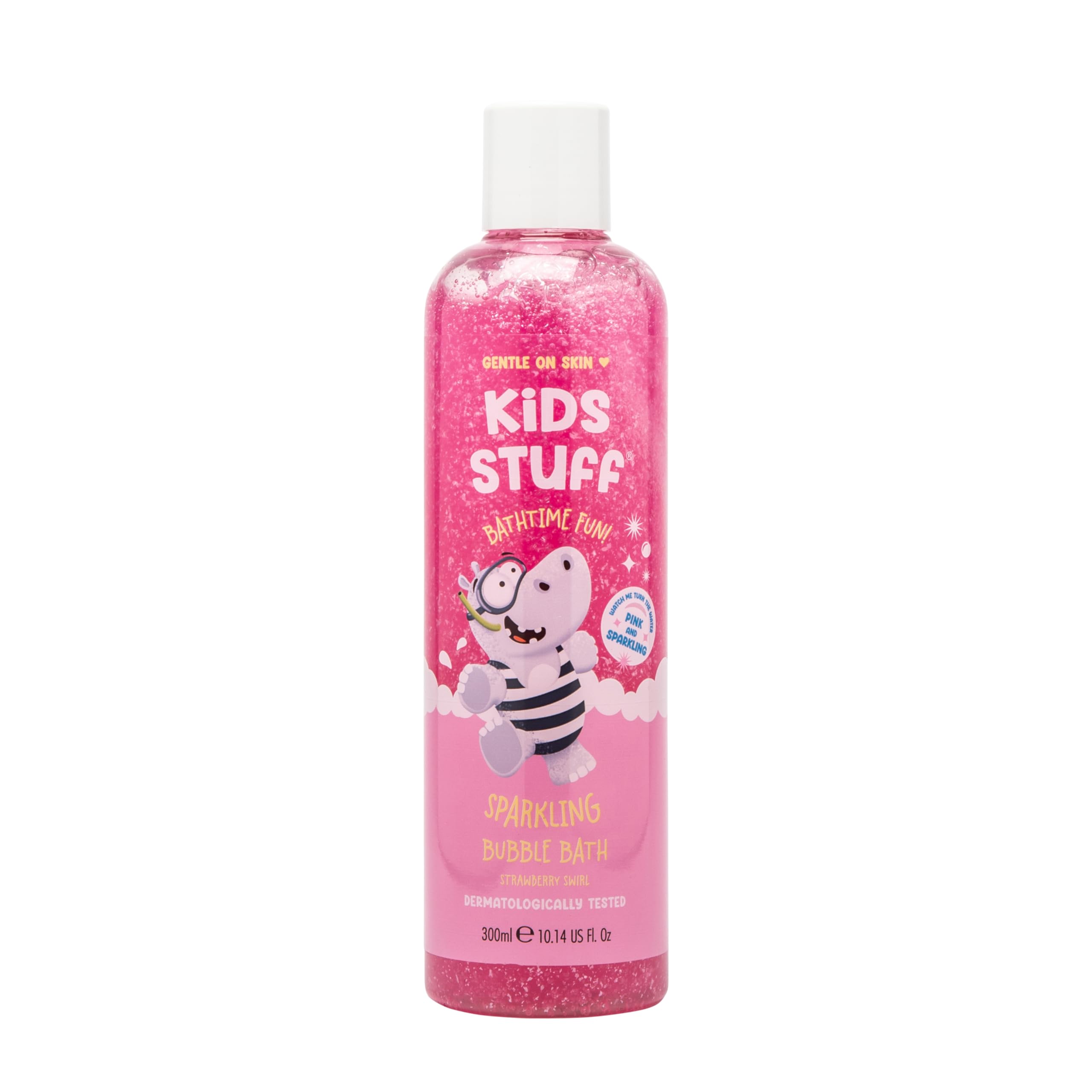 Kids Stuff Pink Sparkling Schaumbad | Kinder-Schaumbad mit Erdbeergeschmack 1
