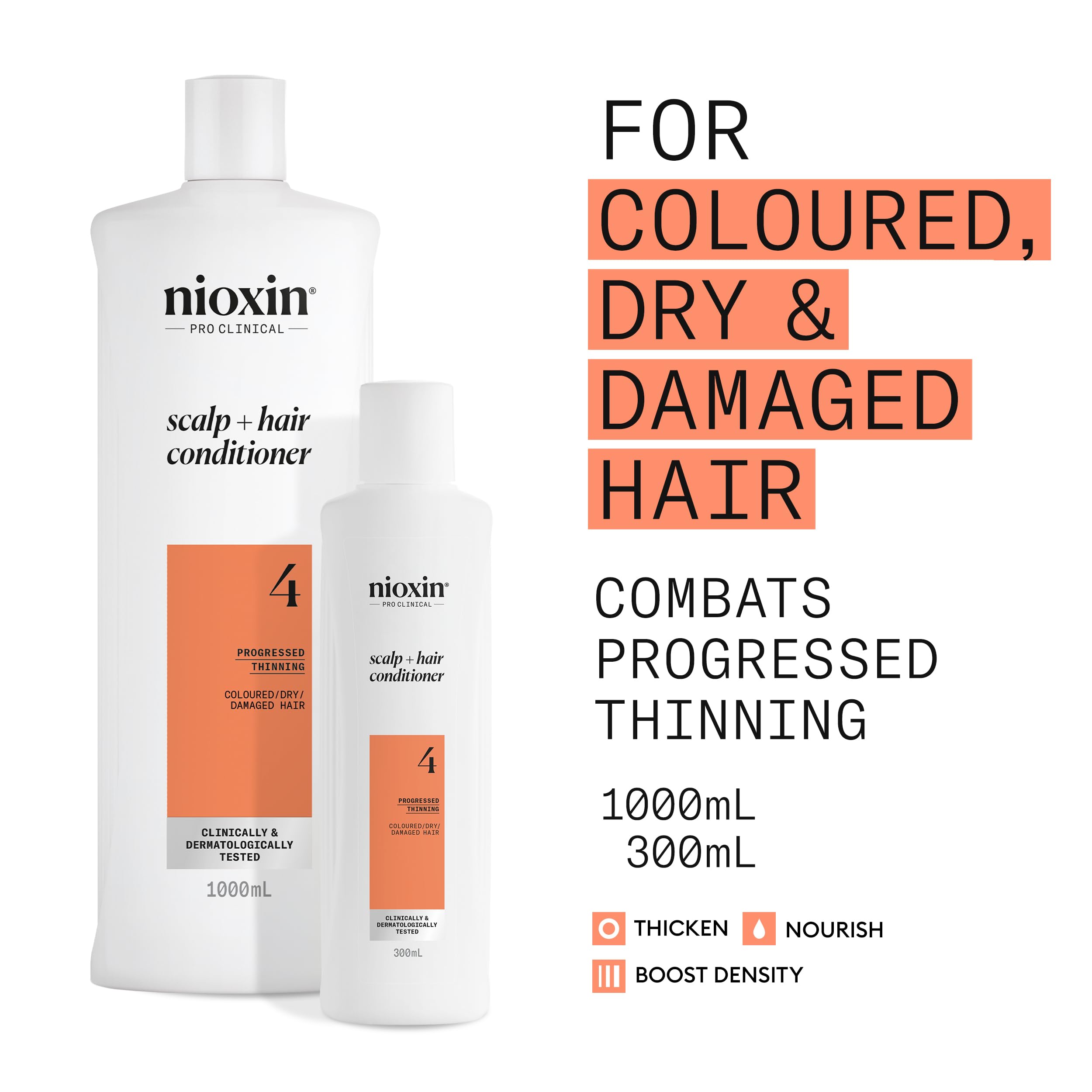 NIOXIN System 4 Scalp + Hair Conditioner - Hair Thickening Conditioner