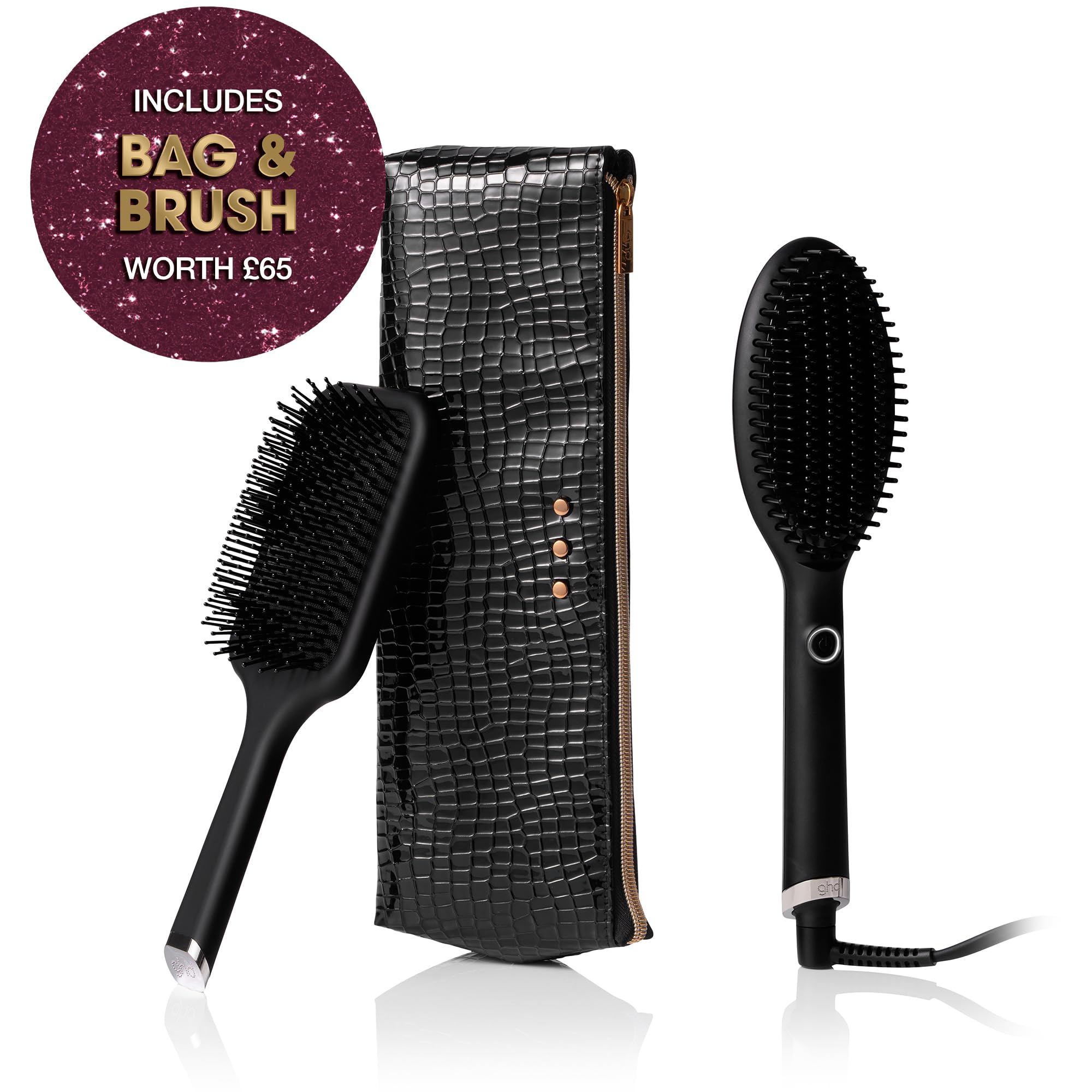 ghd Glide Festive Gift Set - Smoothing Hot Brush with Paddle Brush 6