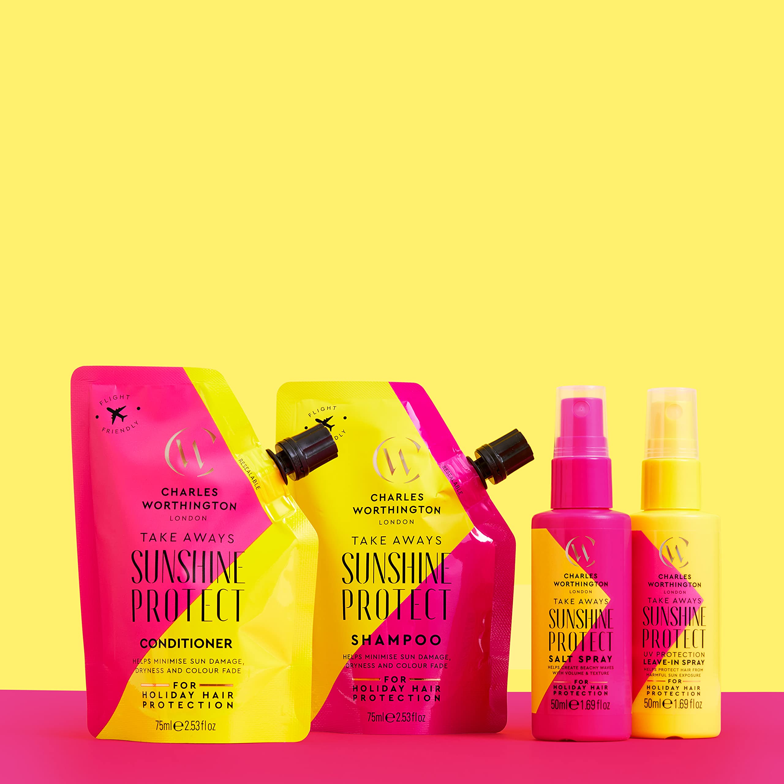 Charles Worthington Sunshine Protect UV Leave-In Spray for Frizz Control and Hydration 2