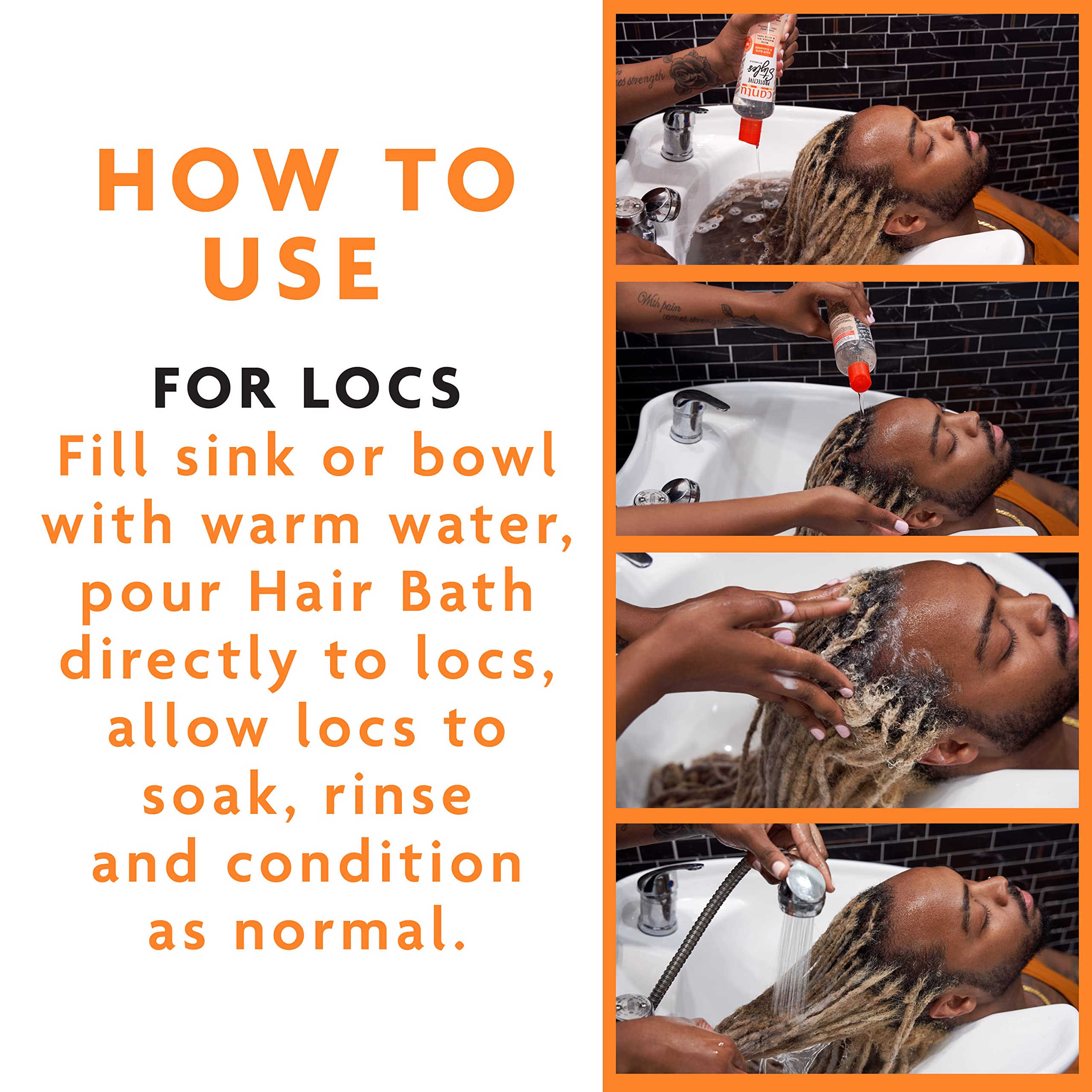 Cantu Protective Styles Hair Bath & Cleanser with Tea Tree Oil and Apple Cider Vinegar 296ml 7