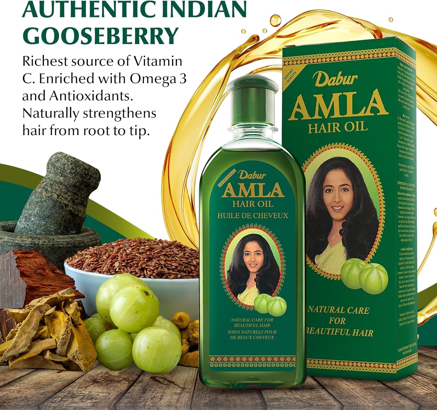 Dabur Amla Haaröl 300 ml 3