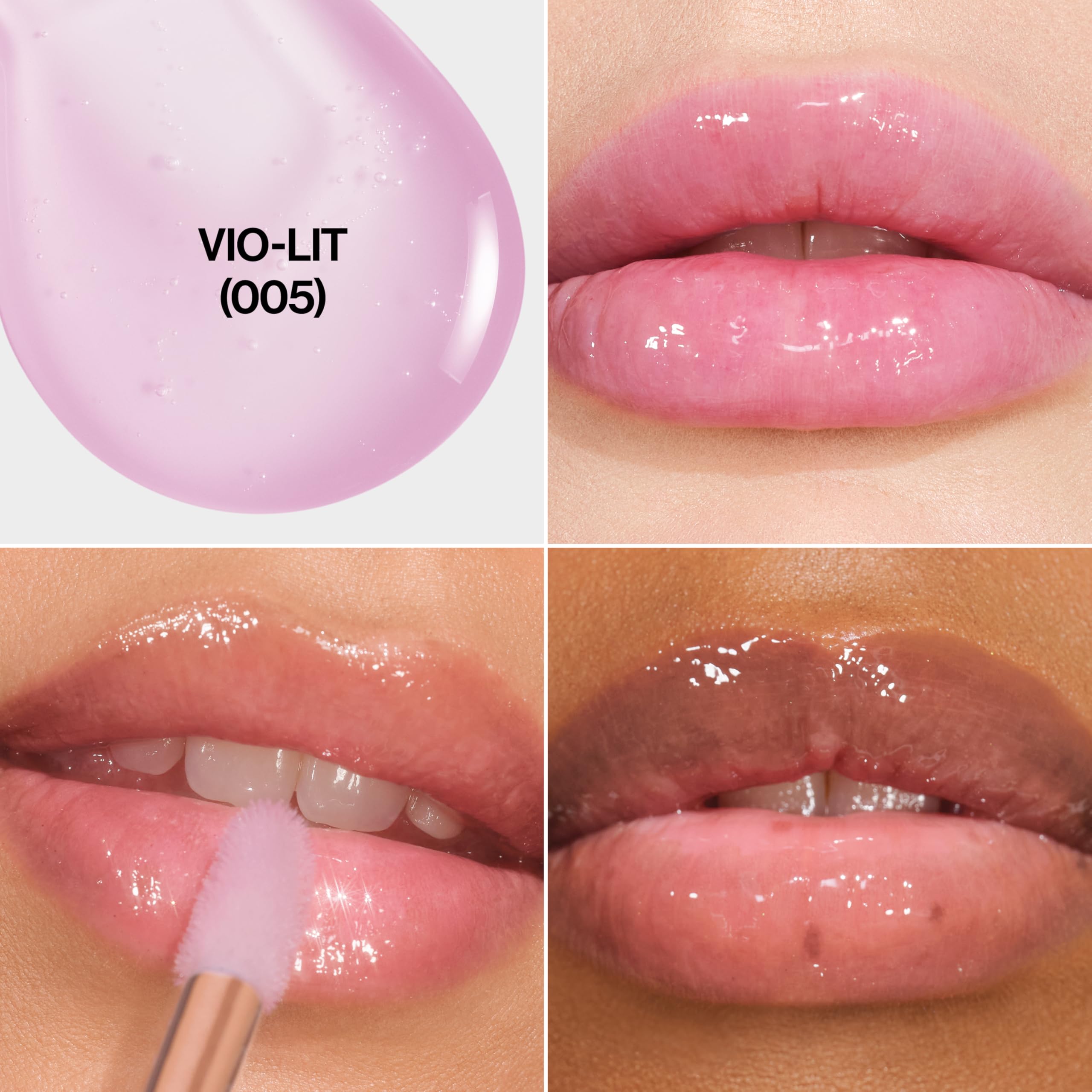 Revlon Super Lustrous Glimmer Lip Oil - Hydrating Gloss with Plant-Based Squalane