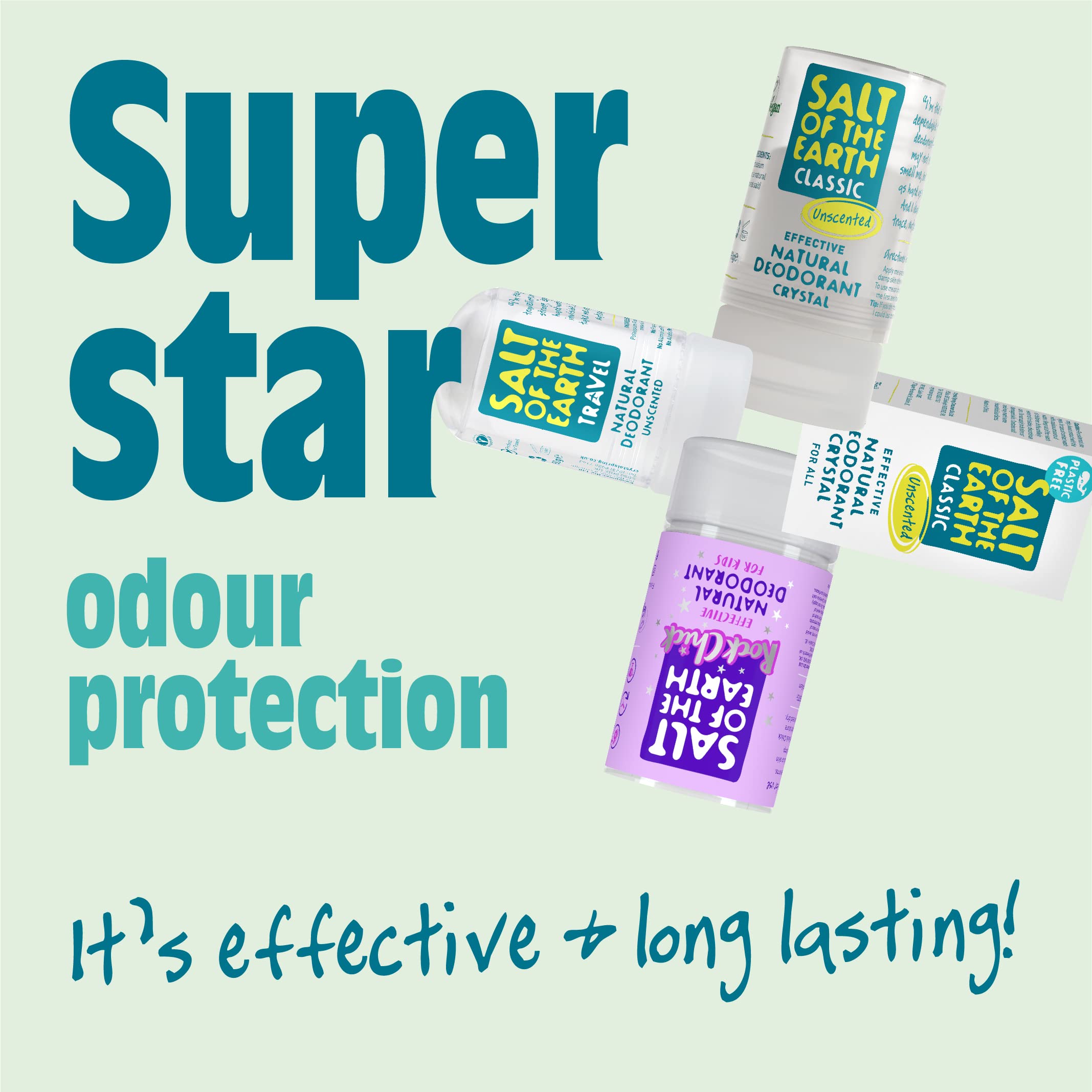 Salt of the Earth Unscented Travel Deodorant Crystal - Fragrance Free, Vegan, 50g 5