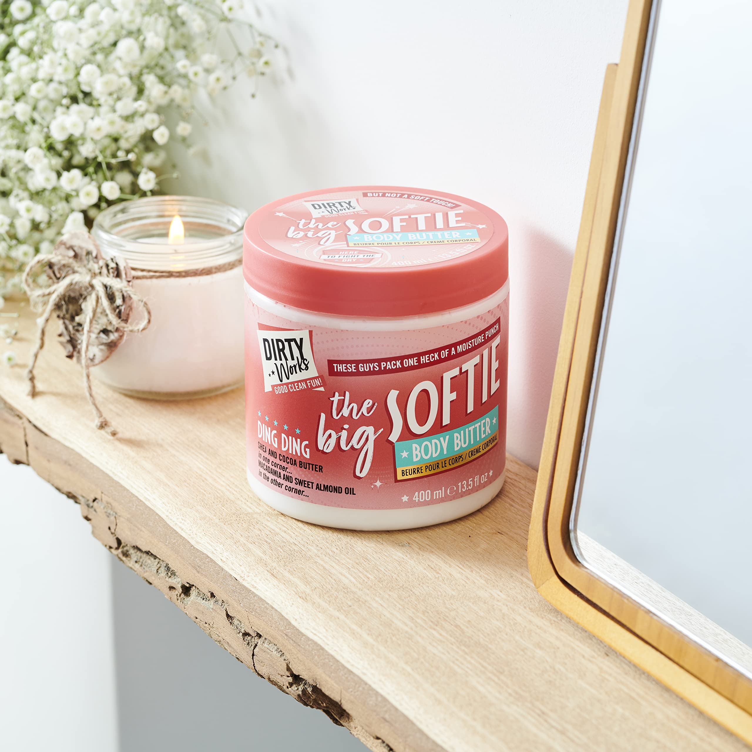 Dirty Works The Big Softie Signature Body Butter for Dry Skin, 400ml 4