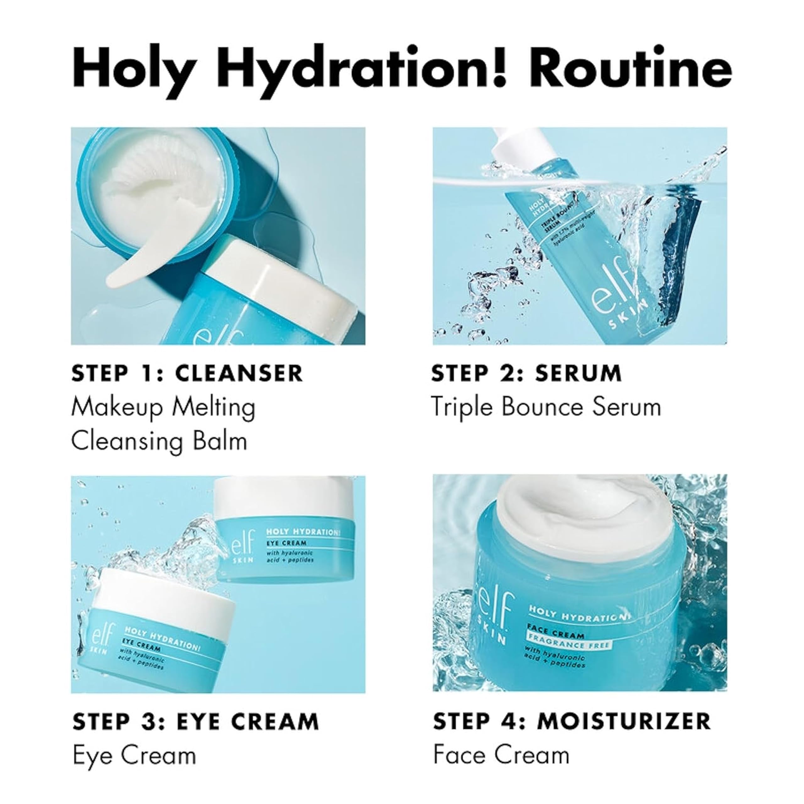 e.l.f. SKIN Mini Holy Hydration! Makeup Melting Cleansing Balm with Hyaluronic Acid 3
