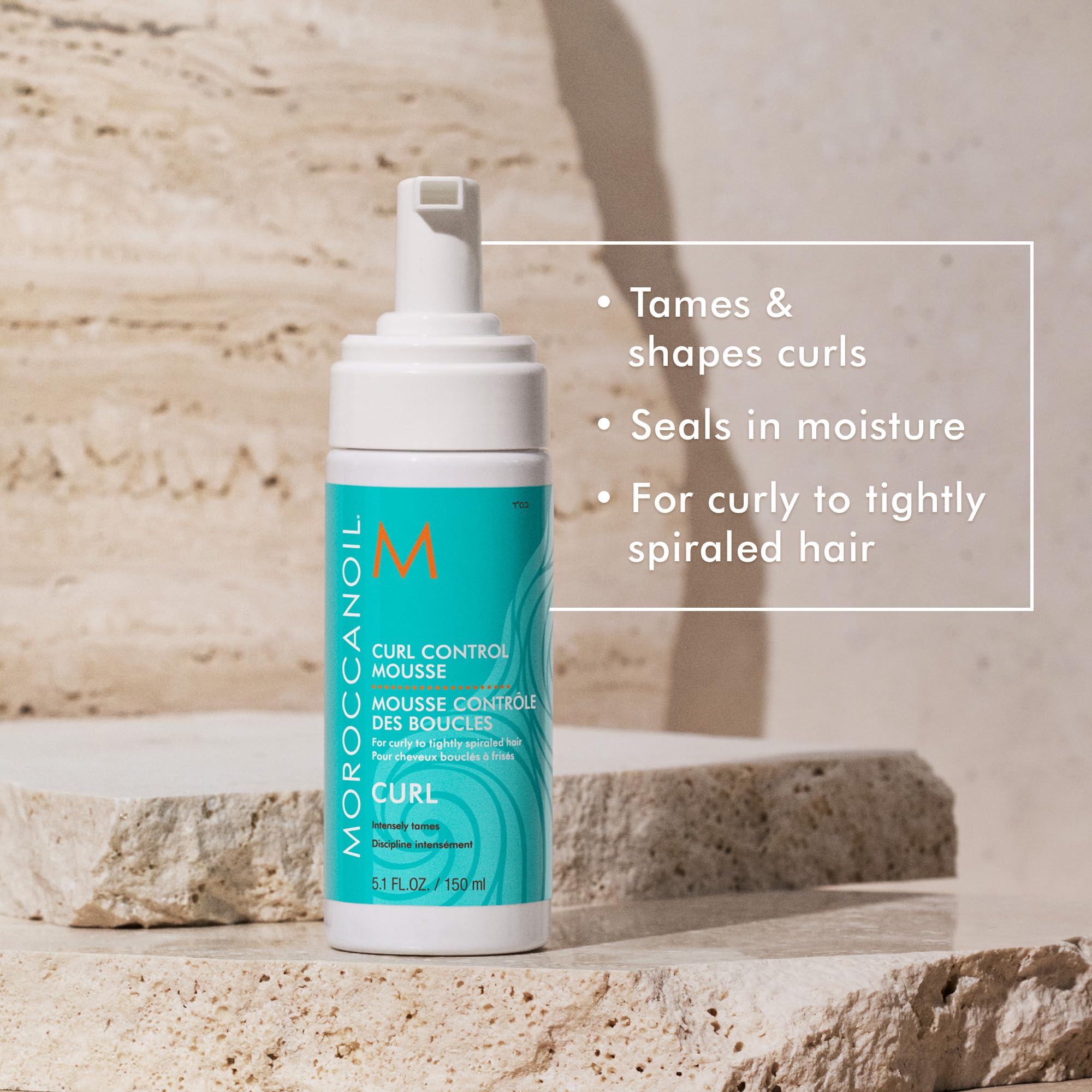 Moroccanoil Curl Control Mousse for Curly to Tightly Spiraled Hair
