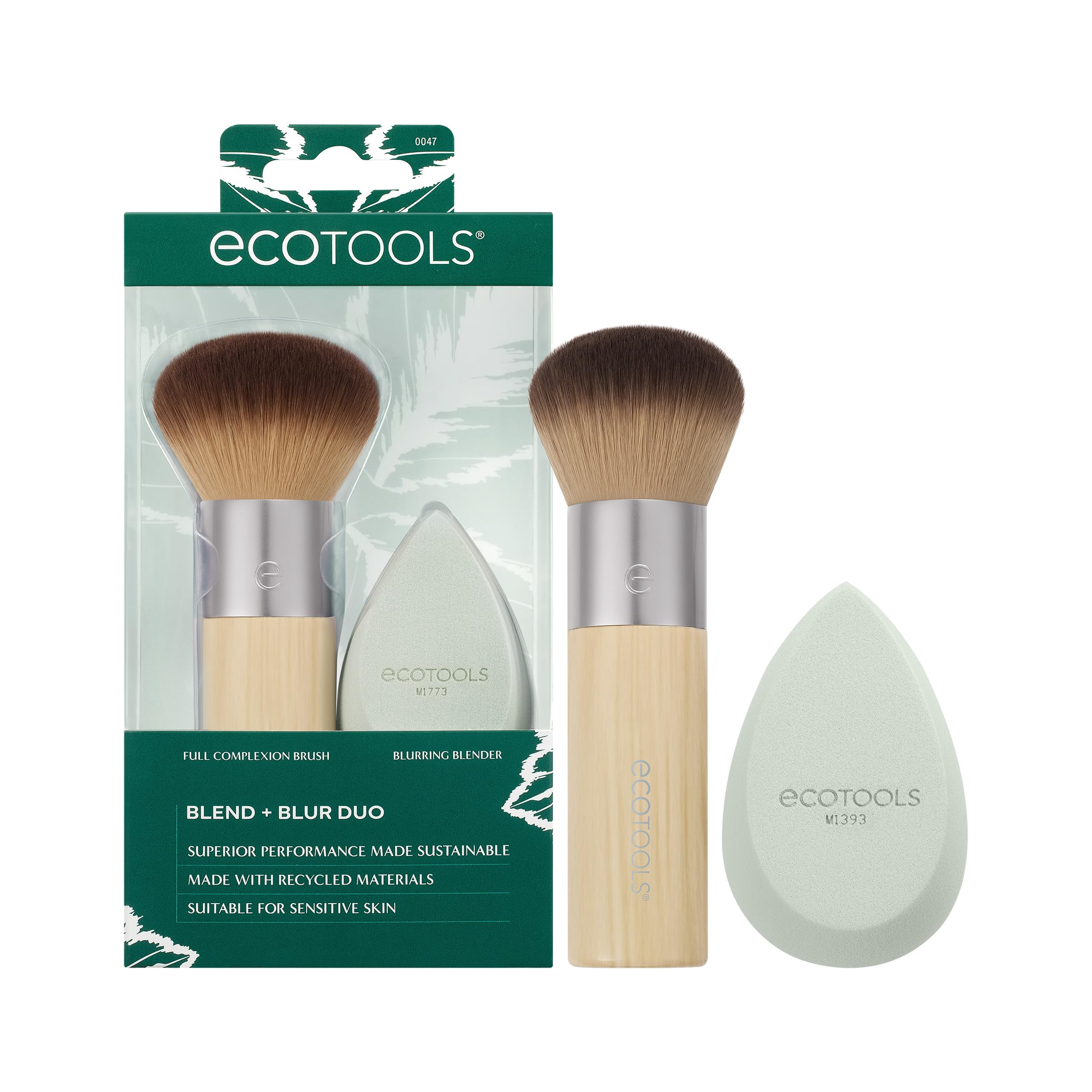 EcoTools Blend + Blur Makeup Brush and Blurring Blender Sponge Duo