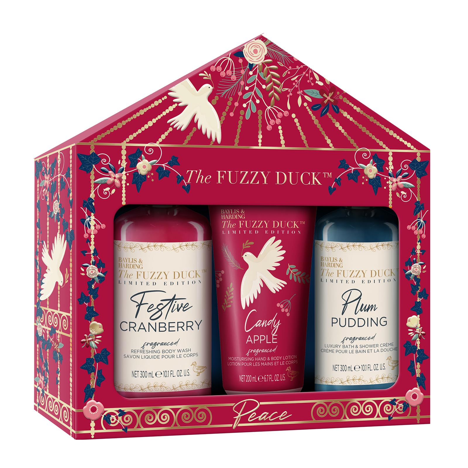 Baylis & Harding Fuzzy Duck Winter Wonderland Festive Body Care Gift Set with Cranberry Scent 8