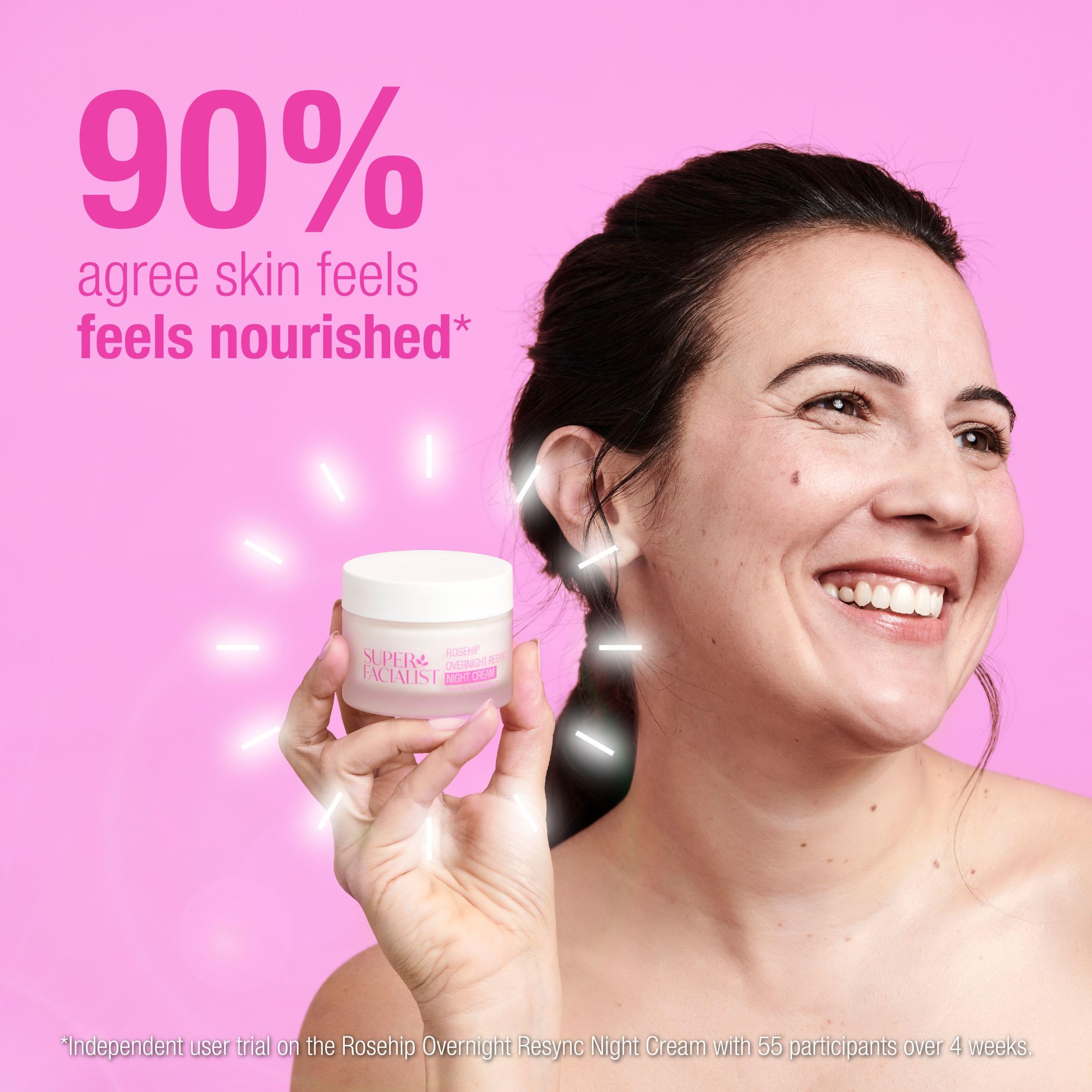 Super Facialist Rosehip Overnight Resync Night Cream with SleepSmart Complex 4