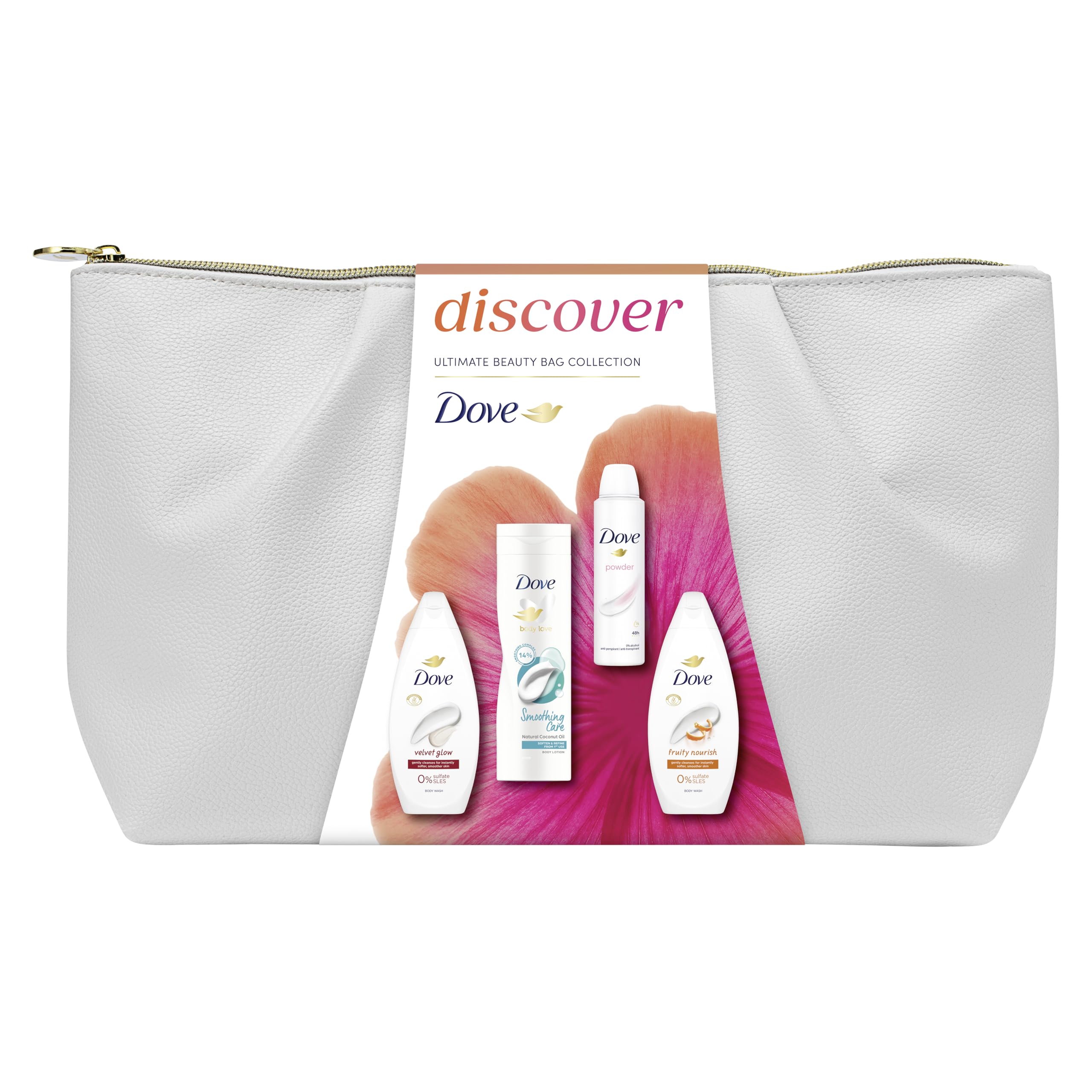 Dove Ultimate Beauty Bag Collection Gift Set with Body Washes and Deodorant