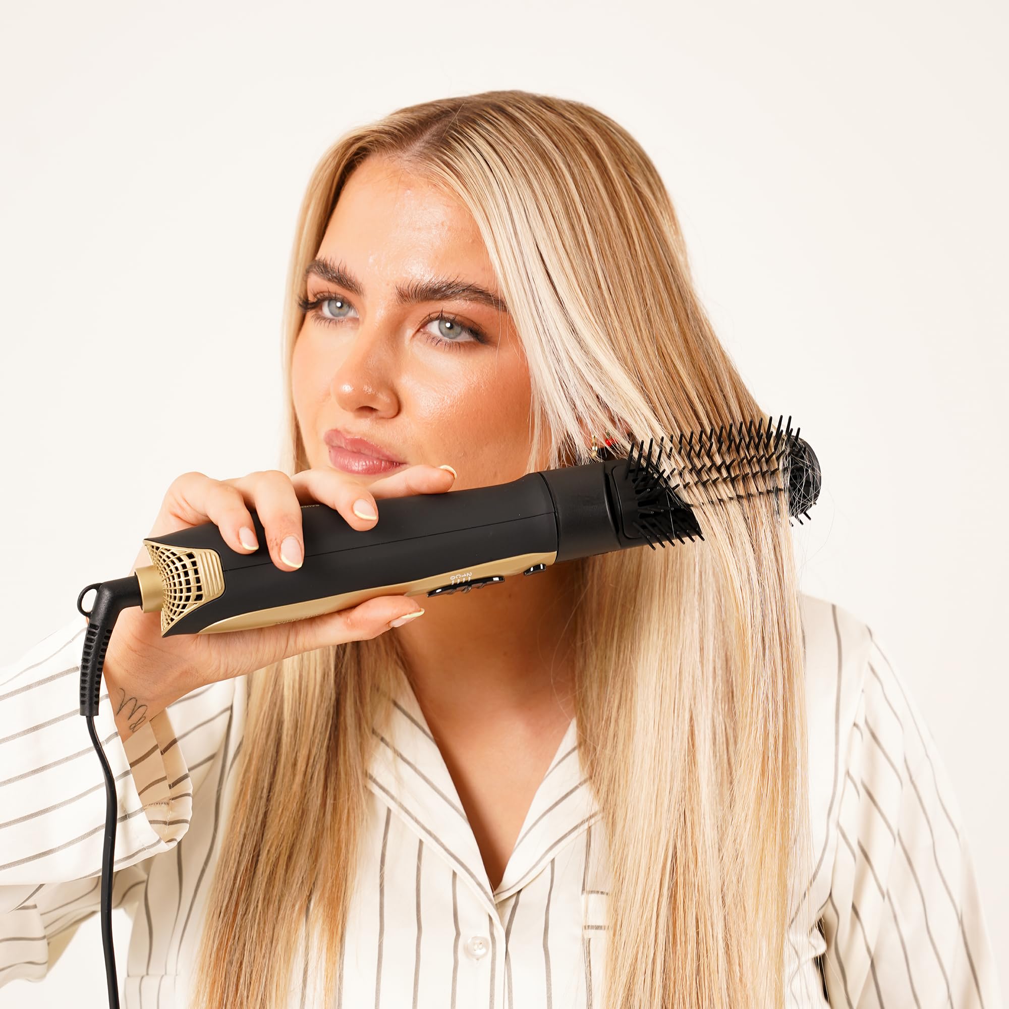 Bauer Professional Wet & Dry Styler Hot Air Brush 38880 - All-in-One Hair Styling Tool 3