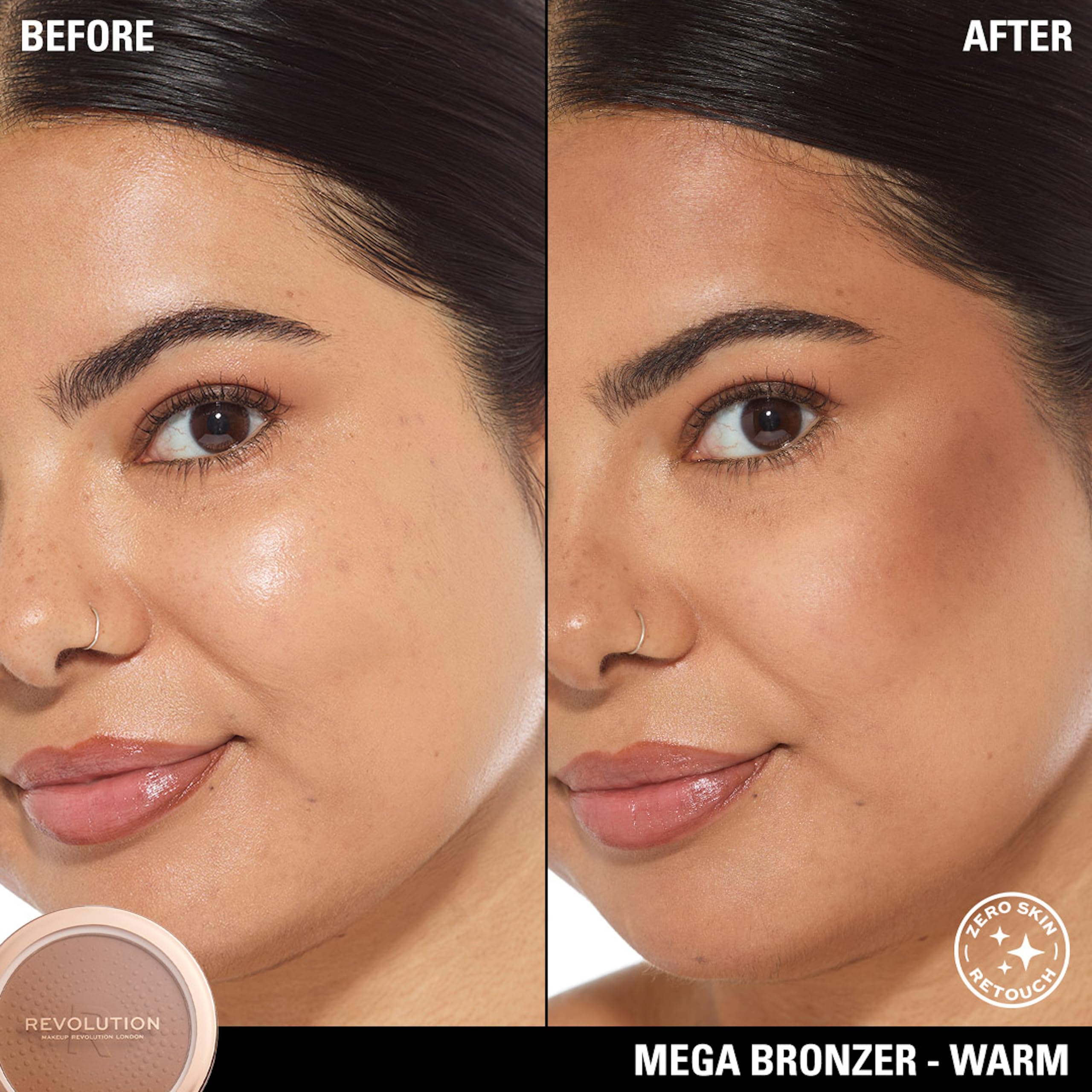 Revolution Beauty London Mega Bronzer 02 Warm for Matte Finish and Definition 3