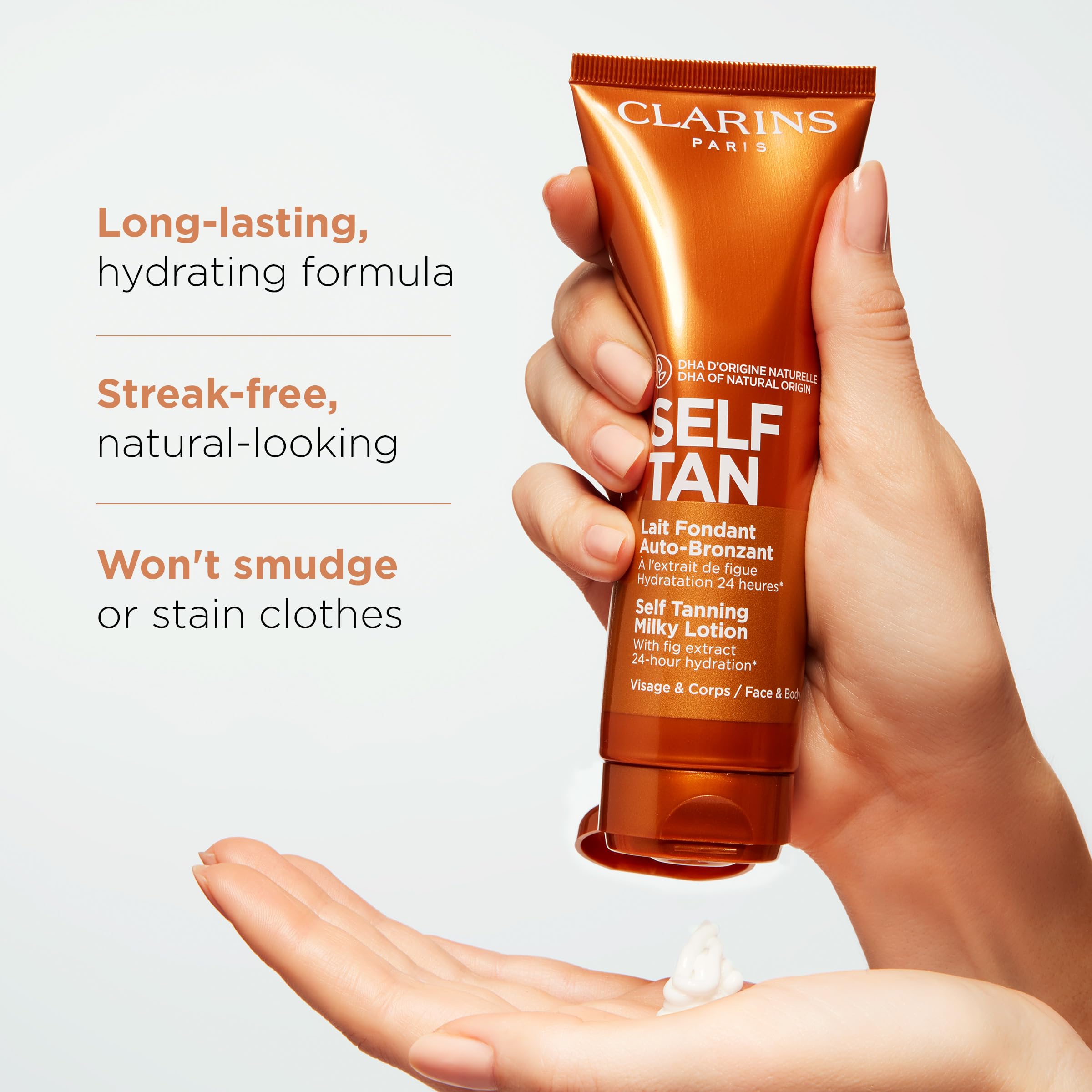 Clarins Selbstbräunungs-Milchlotion | Streifenfreier, natürlicher Glow für Gesicht &amp; Körper 4
