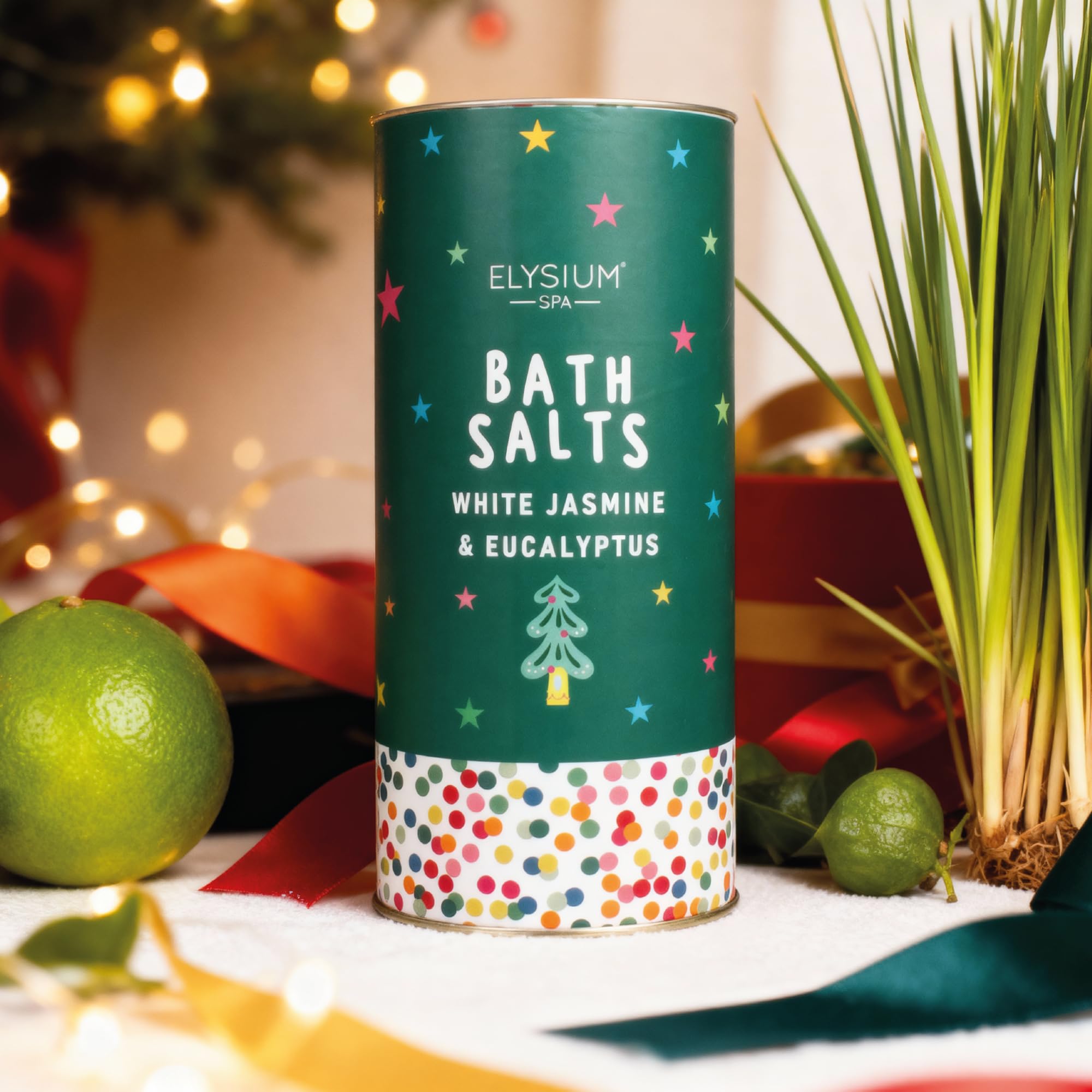 Elysium Spa Festive Bath Salts (600g) - Bergamot, Vetiver, Jasmine & Eucalyptus 5