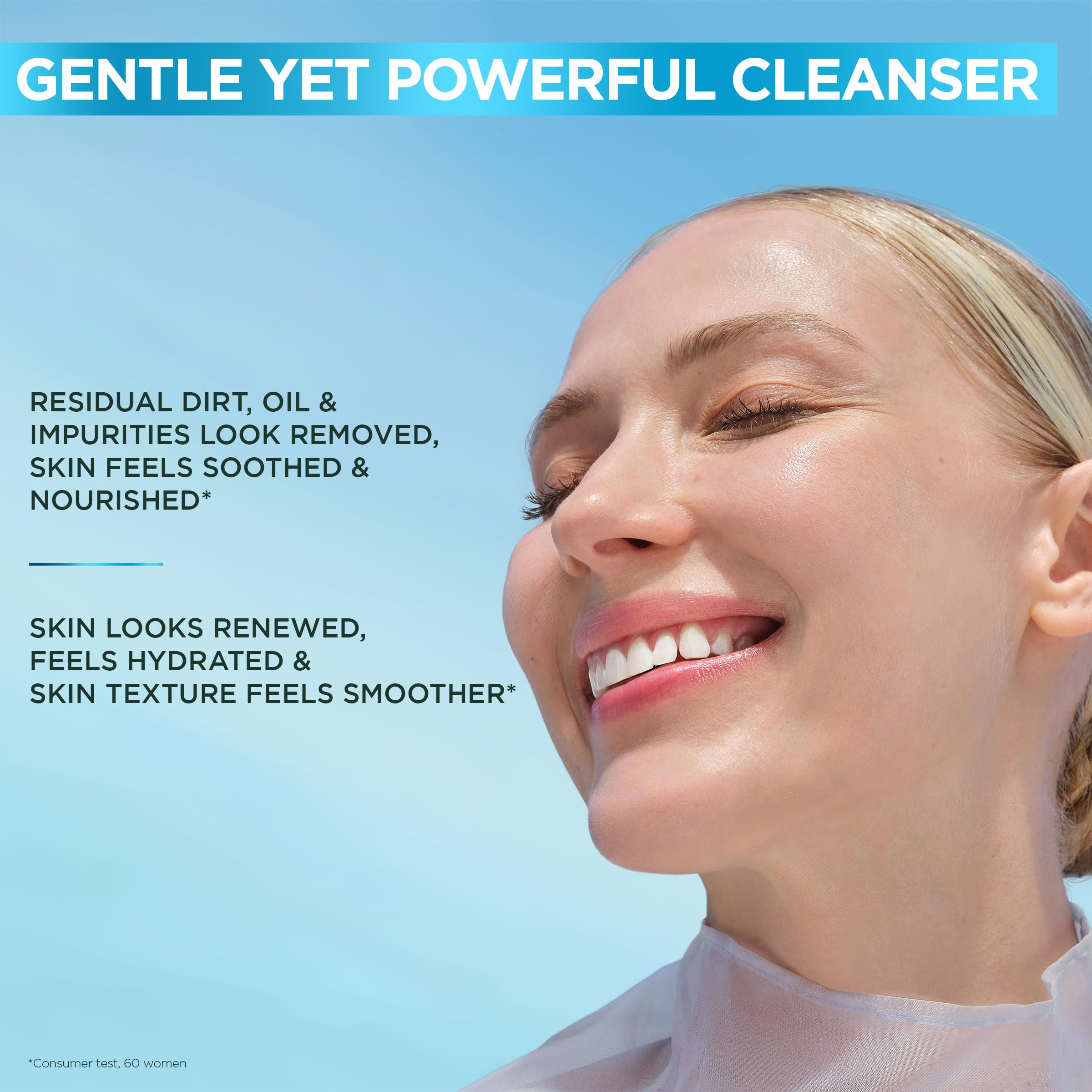 Garnier Hyaluronic Aloe Soothing Cream Cleanser for Normal to Dry Skin, Removes Makeup & Impurities 4