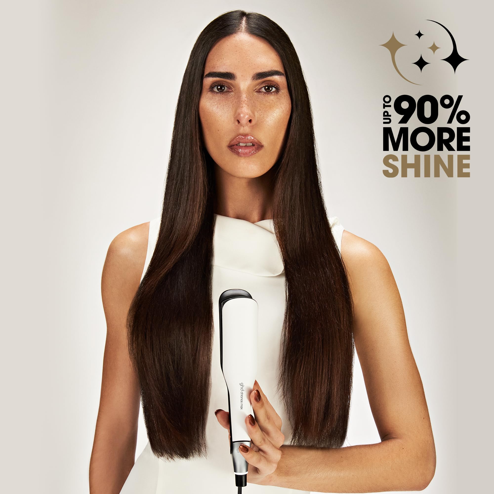 ghd Chronos Max Wide Plate Hair Straighteners - 3X Faster Styling, 90% More Shine, 2.5X Less Frizz 6