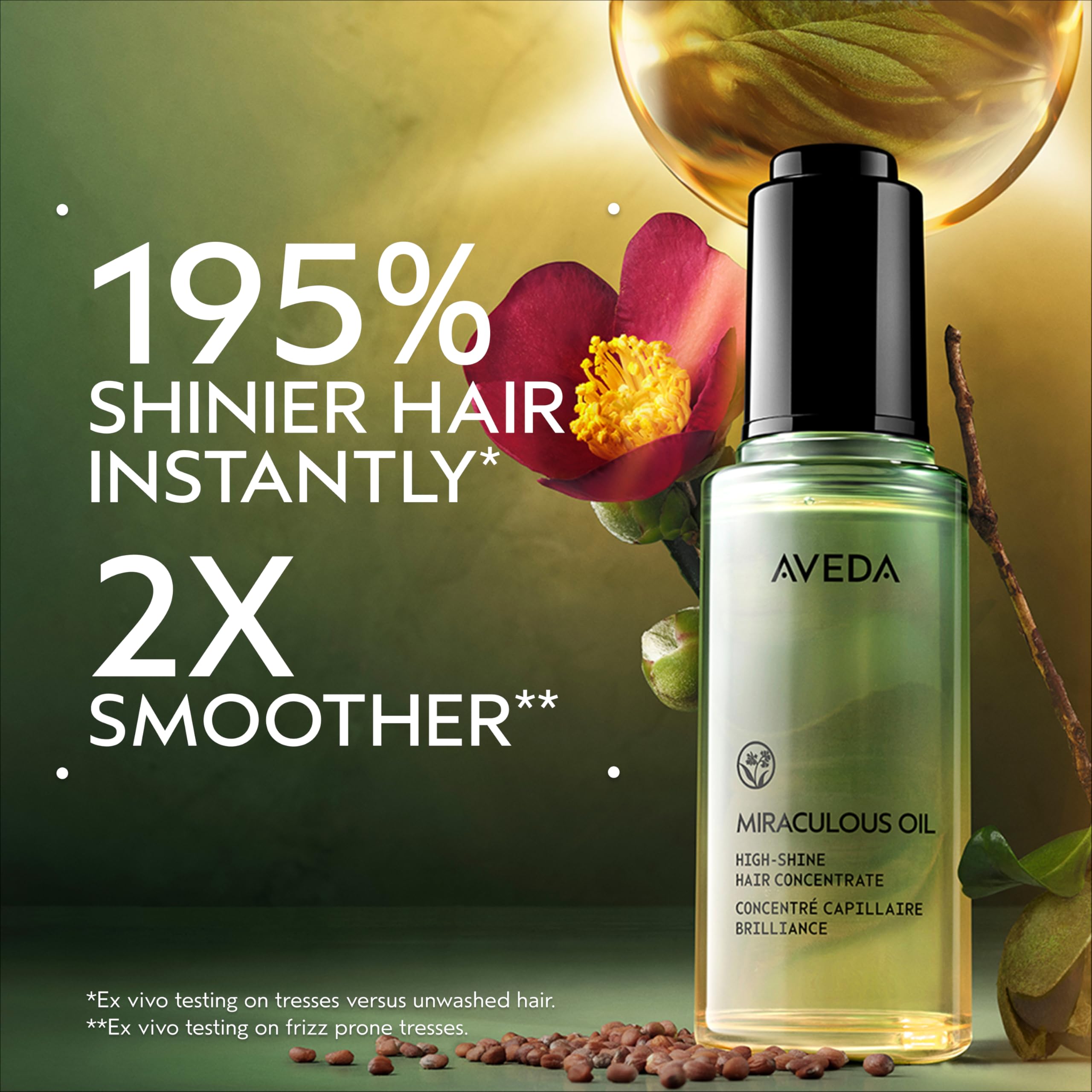 Aveda Miraculous Oil High-Shine Hair Concentrate for Up to 24 Hour Shine 3