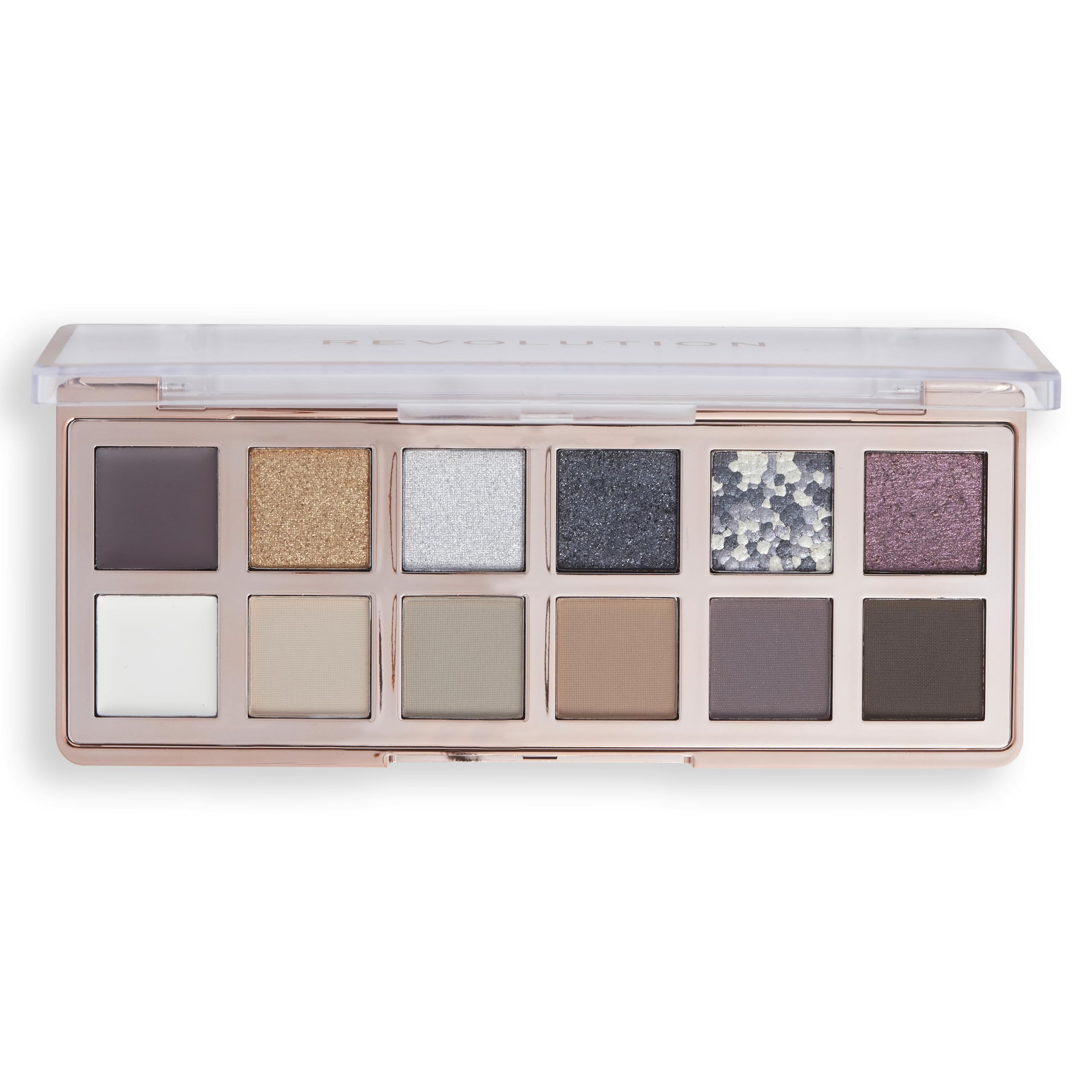 Makeup Revolution The Smokey Icon Grunge Eyeshadow Palette - 12 Matte & Shimmer Shades
