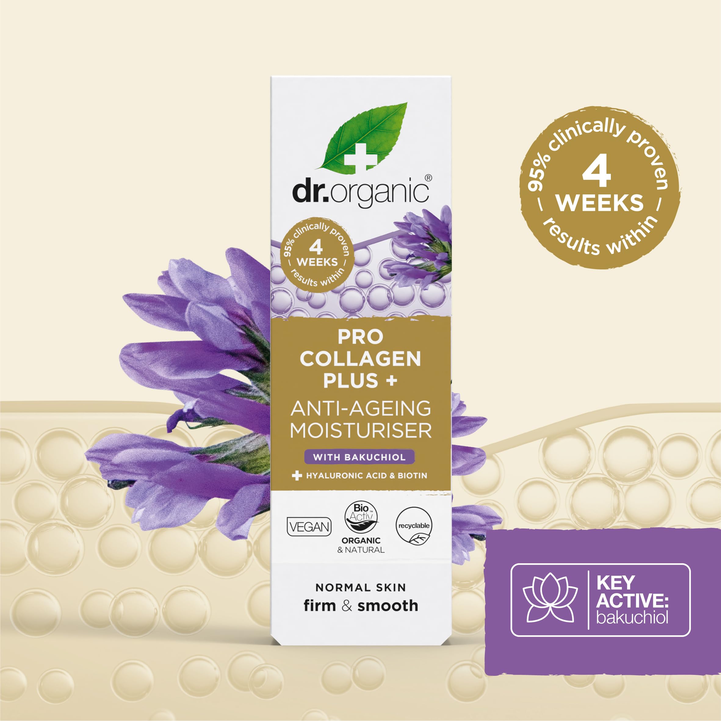 Dr Organic Pro Collagen Plus Moisturiser with Bakuchiol & Hyaluronic Acid 5