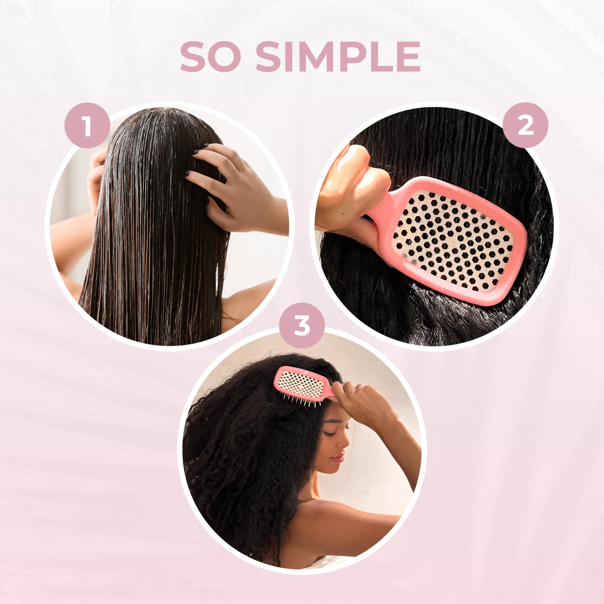 FHI HEAT UNbrush Wet & Dry Vented Detangling Hair Brush, Rose Dark Pink 8