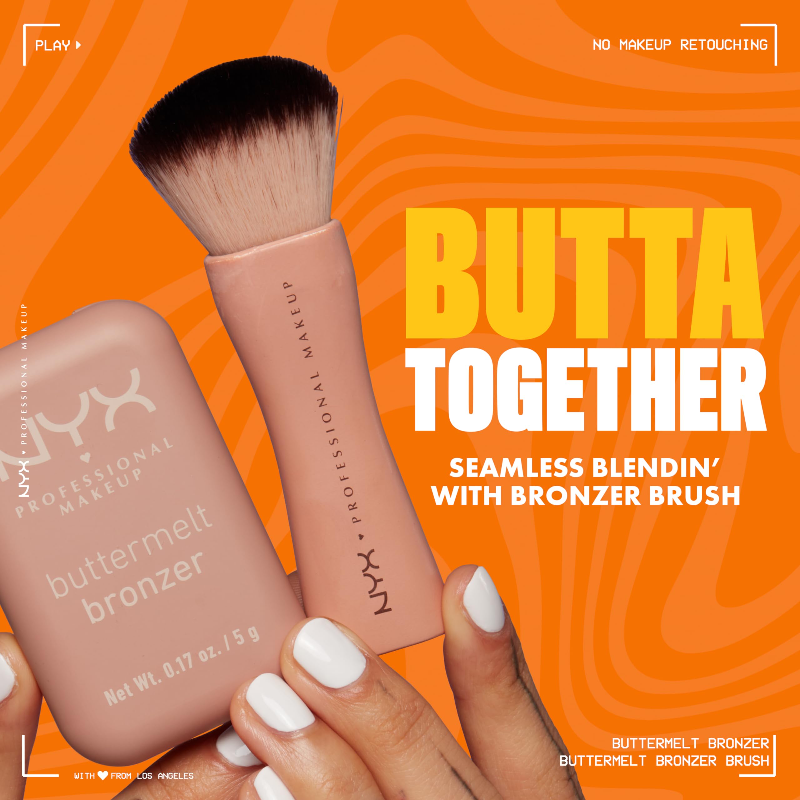 NYX Professional Makeup Buttermelt Powder Bronzer - Do Butta Shade - Up To 12H Wear 7