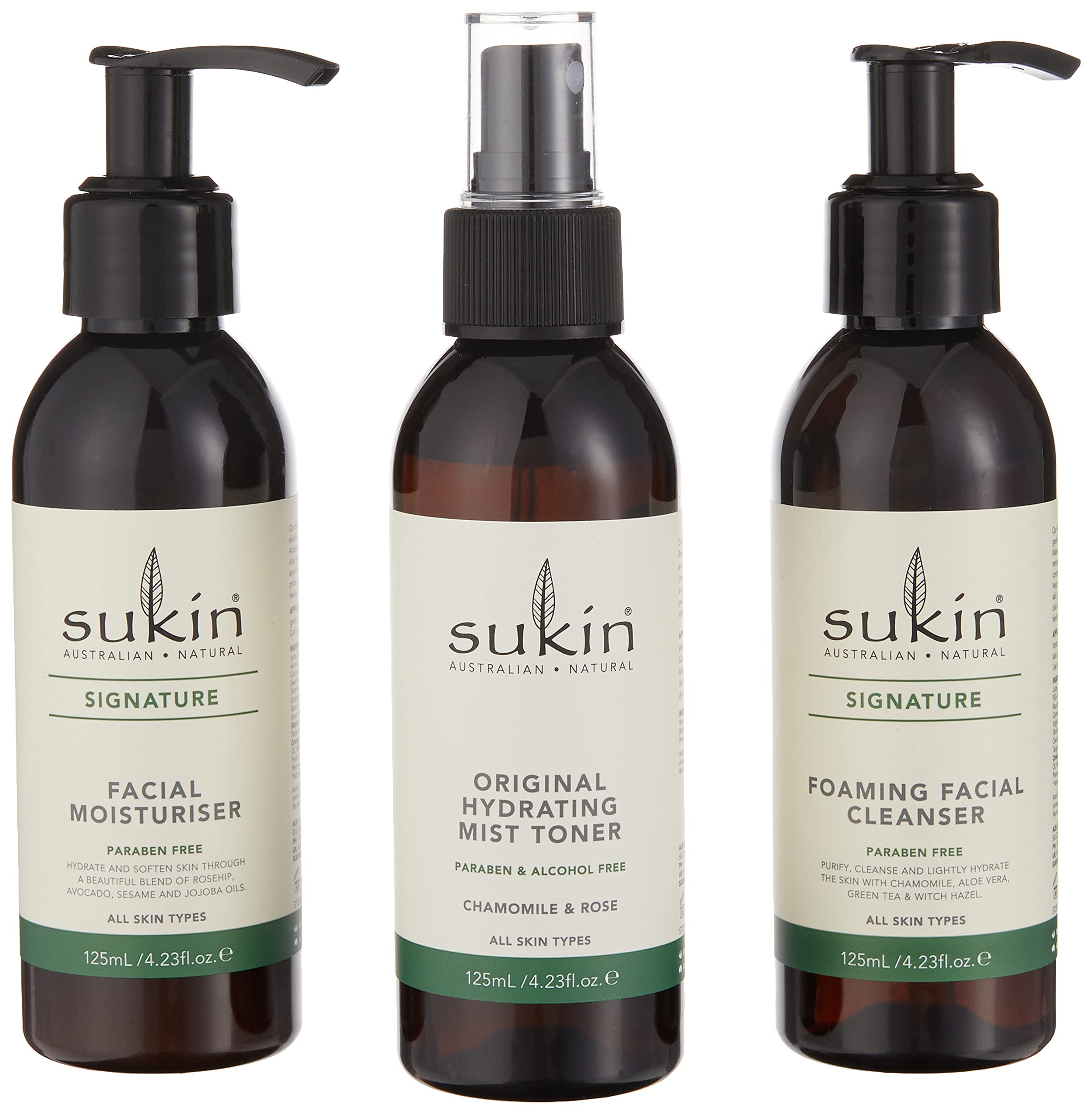 Sukin Love Your Skin Signature Gift Pack with Cleanser, Toner, and Moisturiser 4