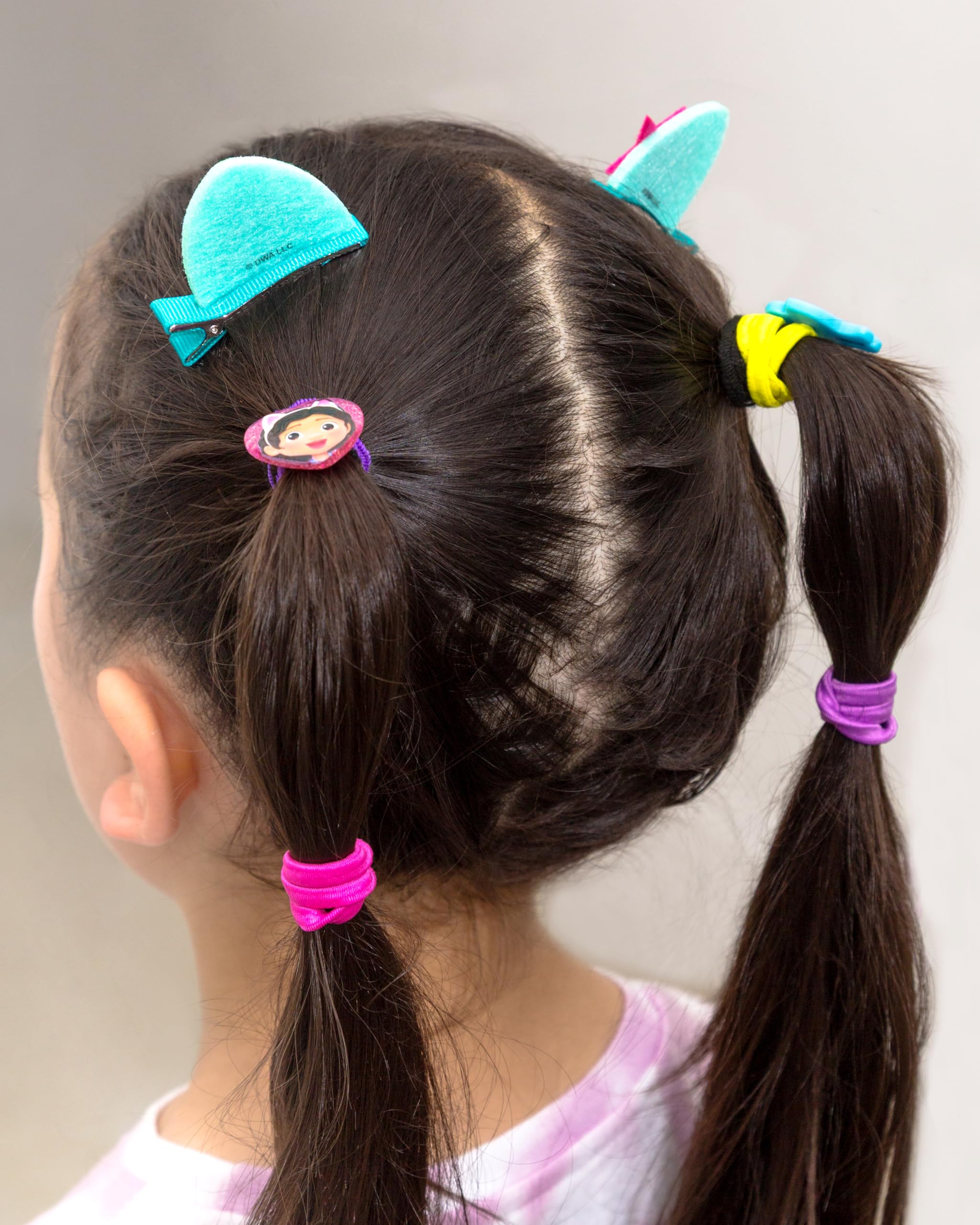 DREAMWORKS GABBY'S DOLLHOUSE Children's Hair Slide Ears & Elastic Hair Tie Set (Ages 3+) 8