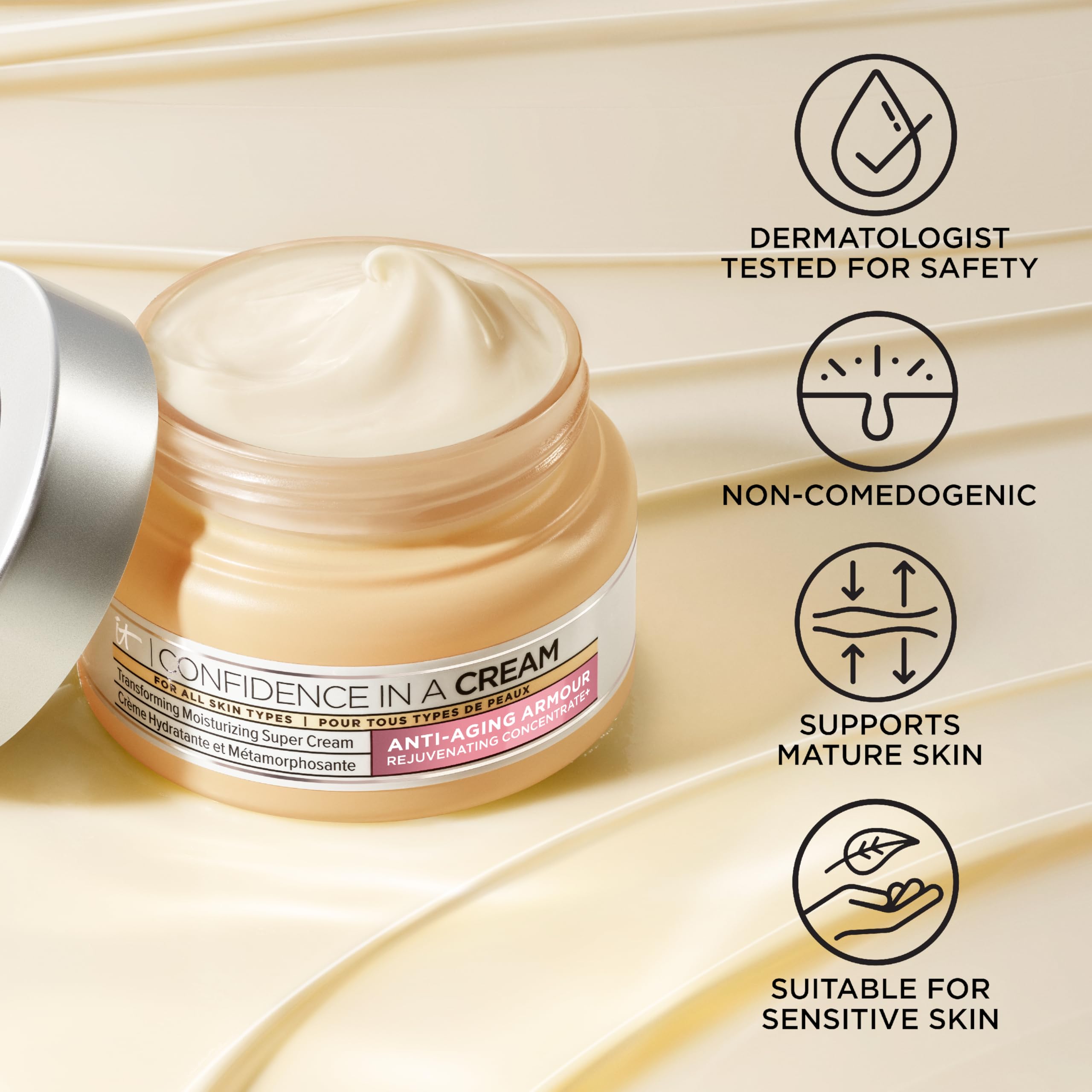 IT Cosmetics Confidence in a Cream Hydrating Anti-Ageing Moisturiser 9
