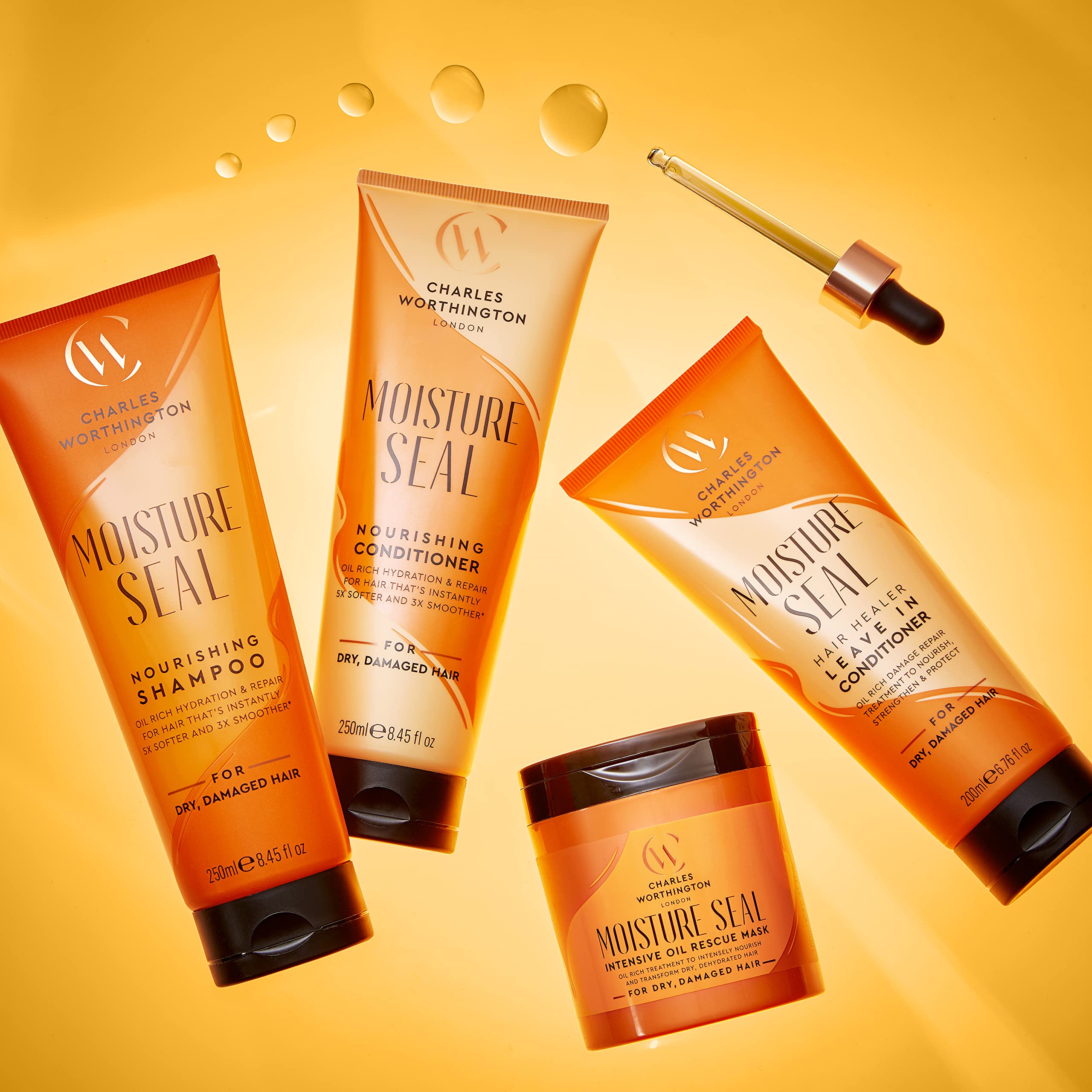 Charles Worthington Moisture Seal Hair Healer Leave-in Conditioner, Travel Size 7