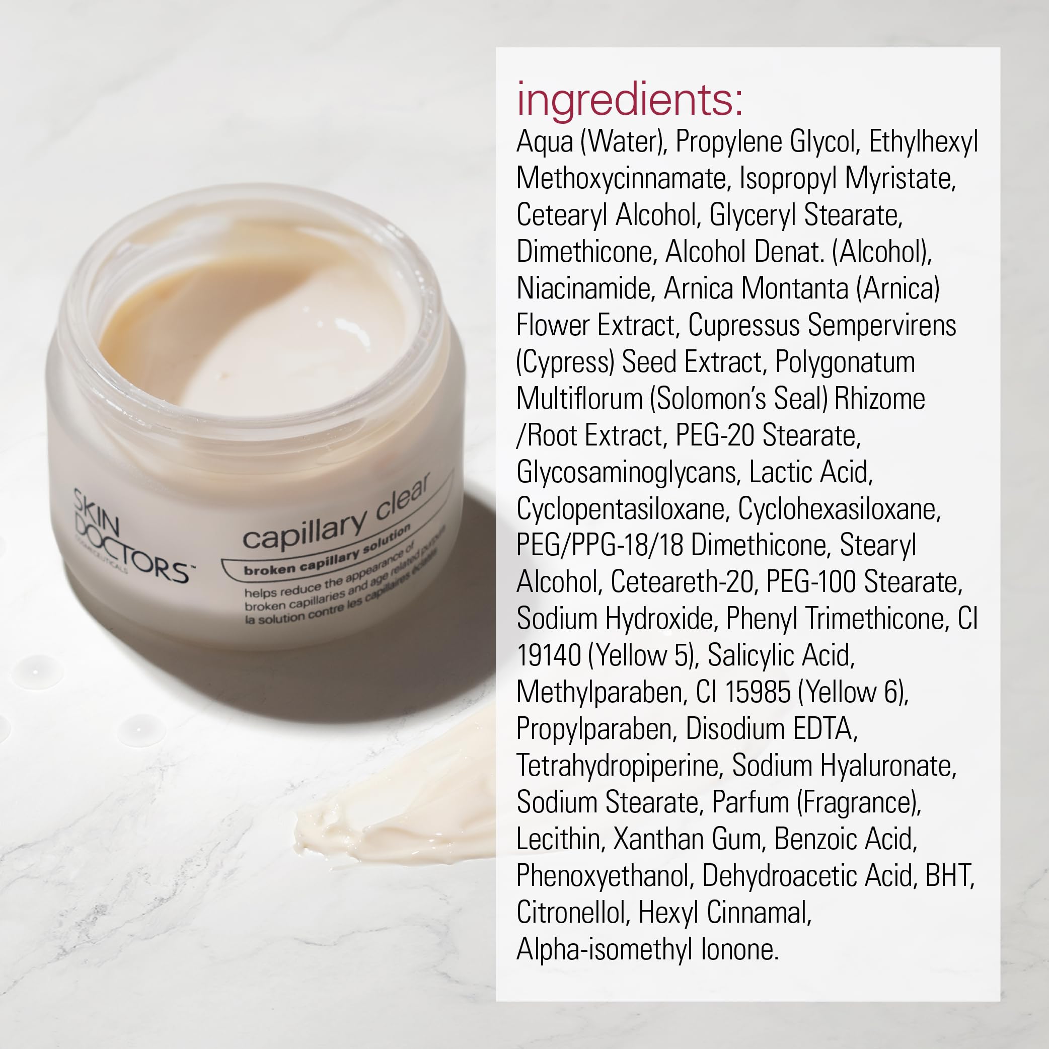 Skin Doctors Capillary Clear Cream for Broken Capillaries, Redness & Blemishes - 50ml 8