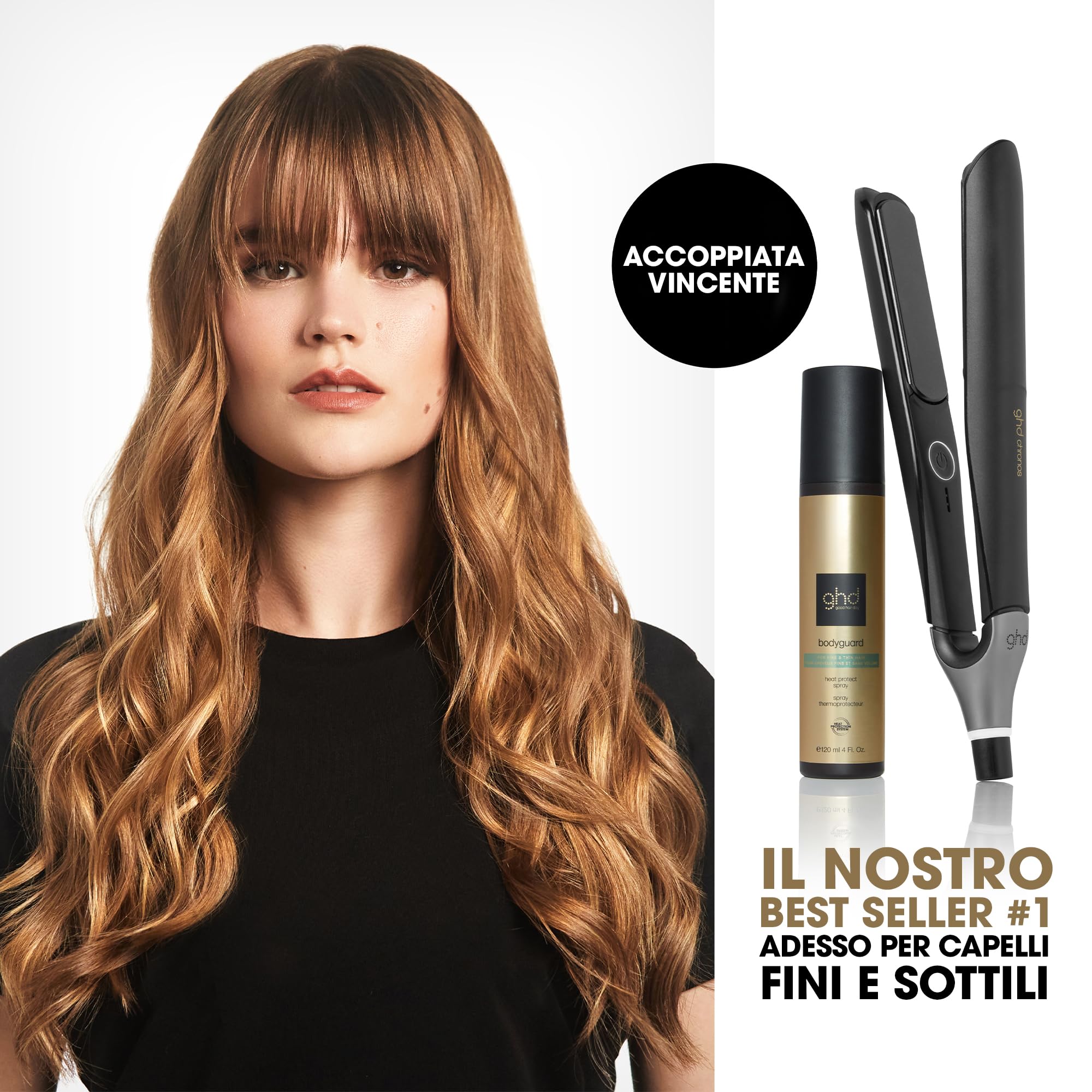 ghd Bodyguard Heat Protect Spray for Fine & Thin Hair, 230°C Protection