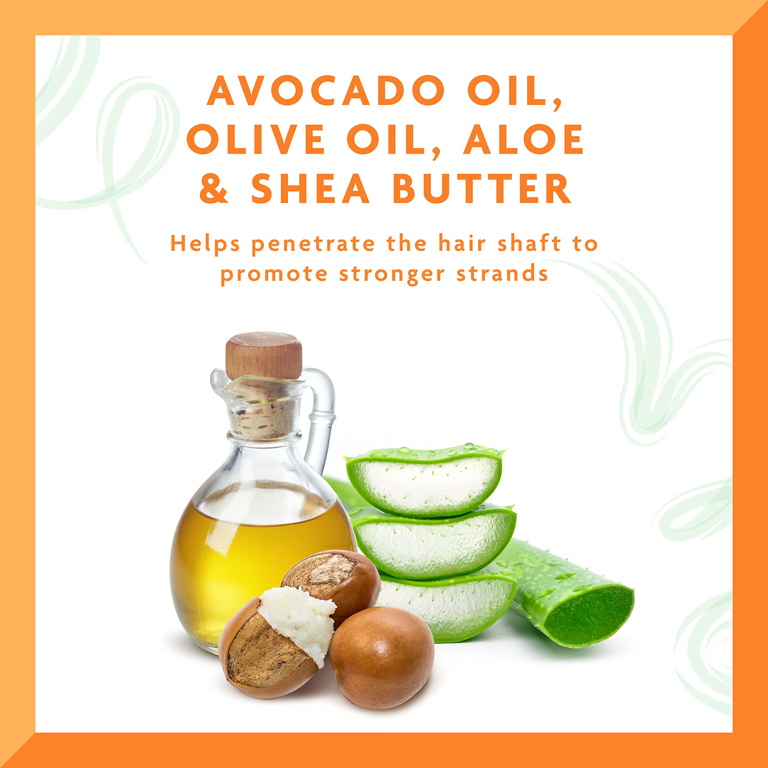 Cantu Avocado Leave-In Conditioning Repair Cream for Curly, Coily, Wavy Hair 340g 5