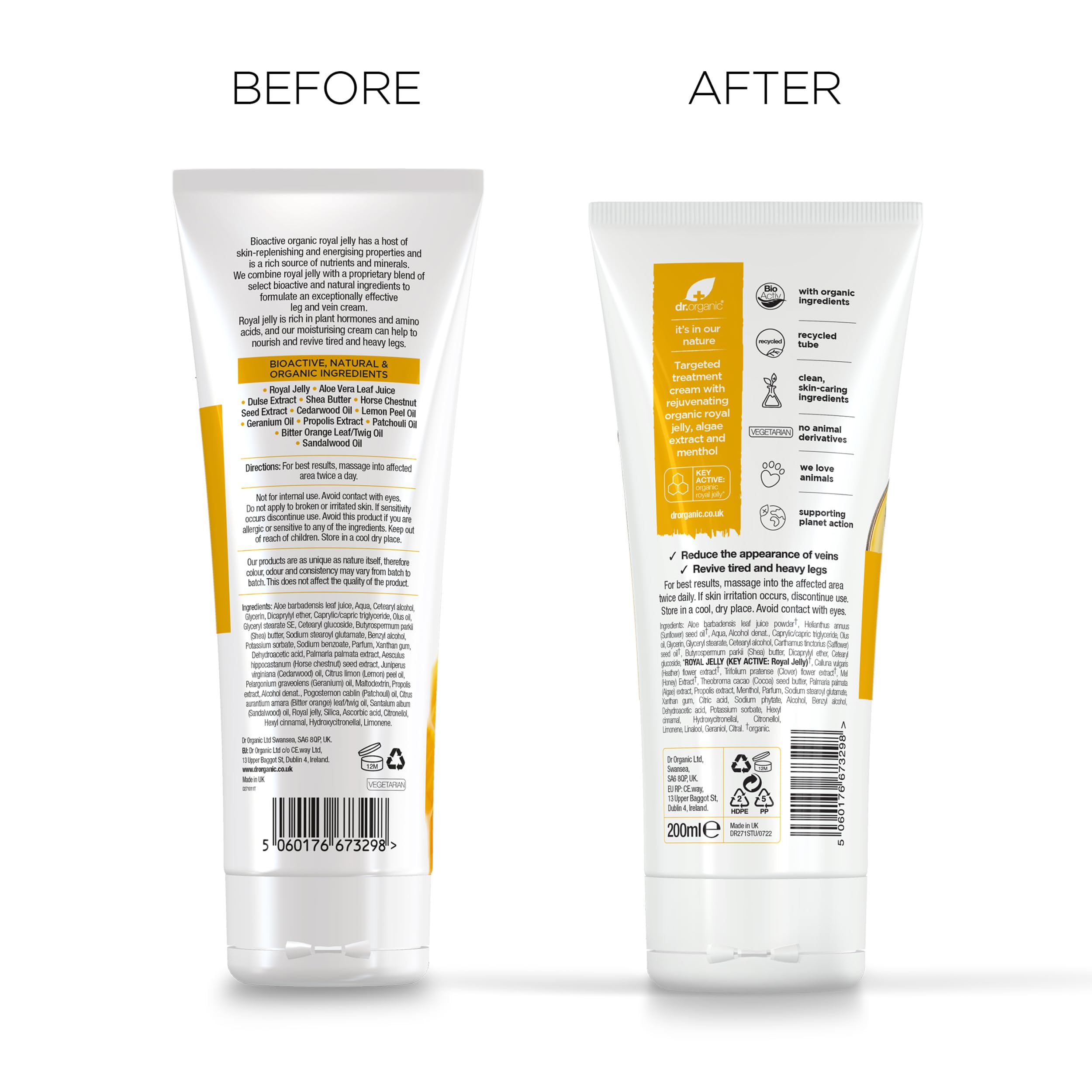 Dr Organic Skin Expert Leg & Vein Cream with Organic Royal Jelly 7
